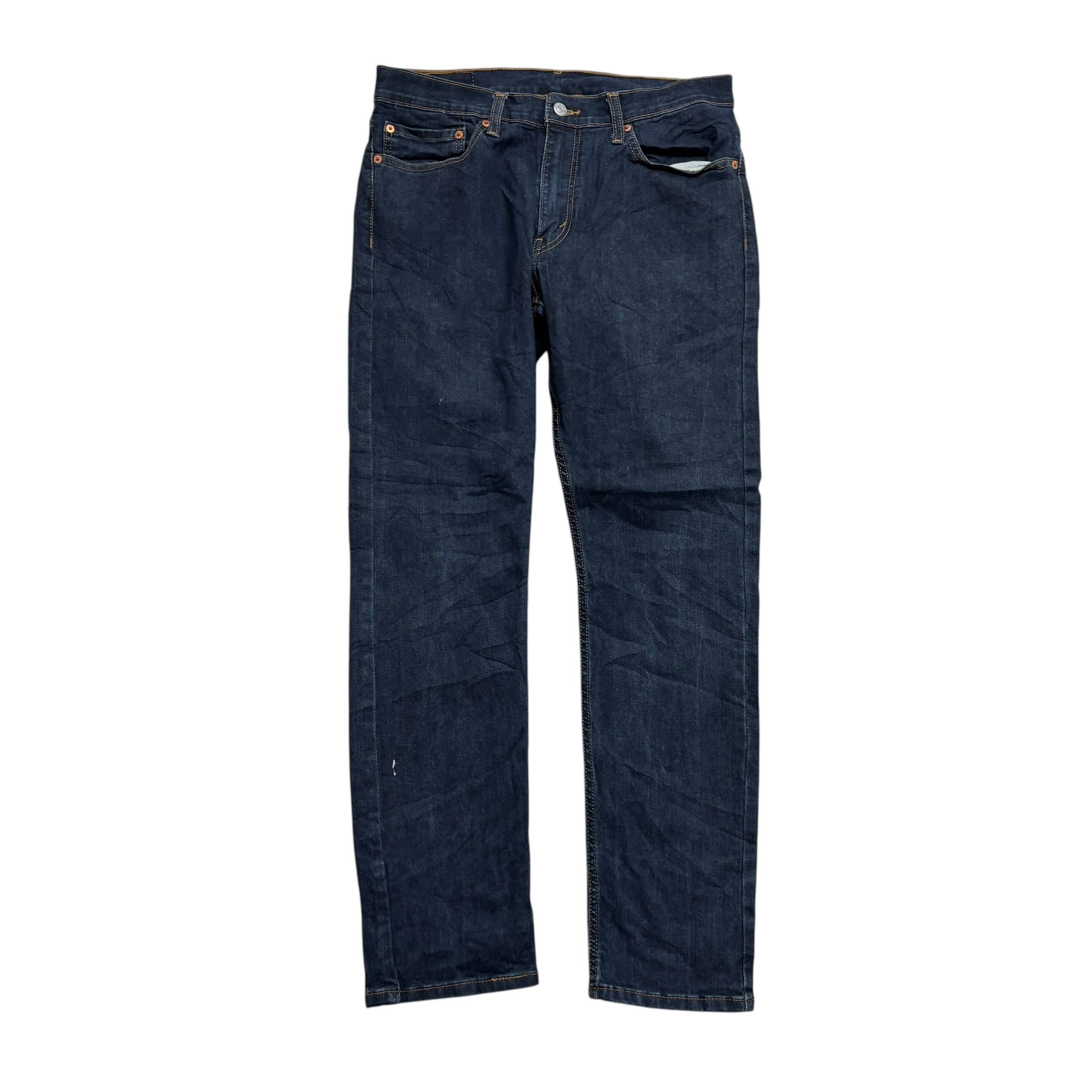 Levis 511 Jeans W34 L32 Mens Dark Blue Slim Fit Stretch Denim (F)