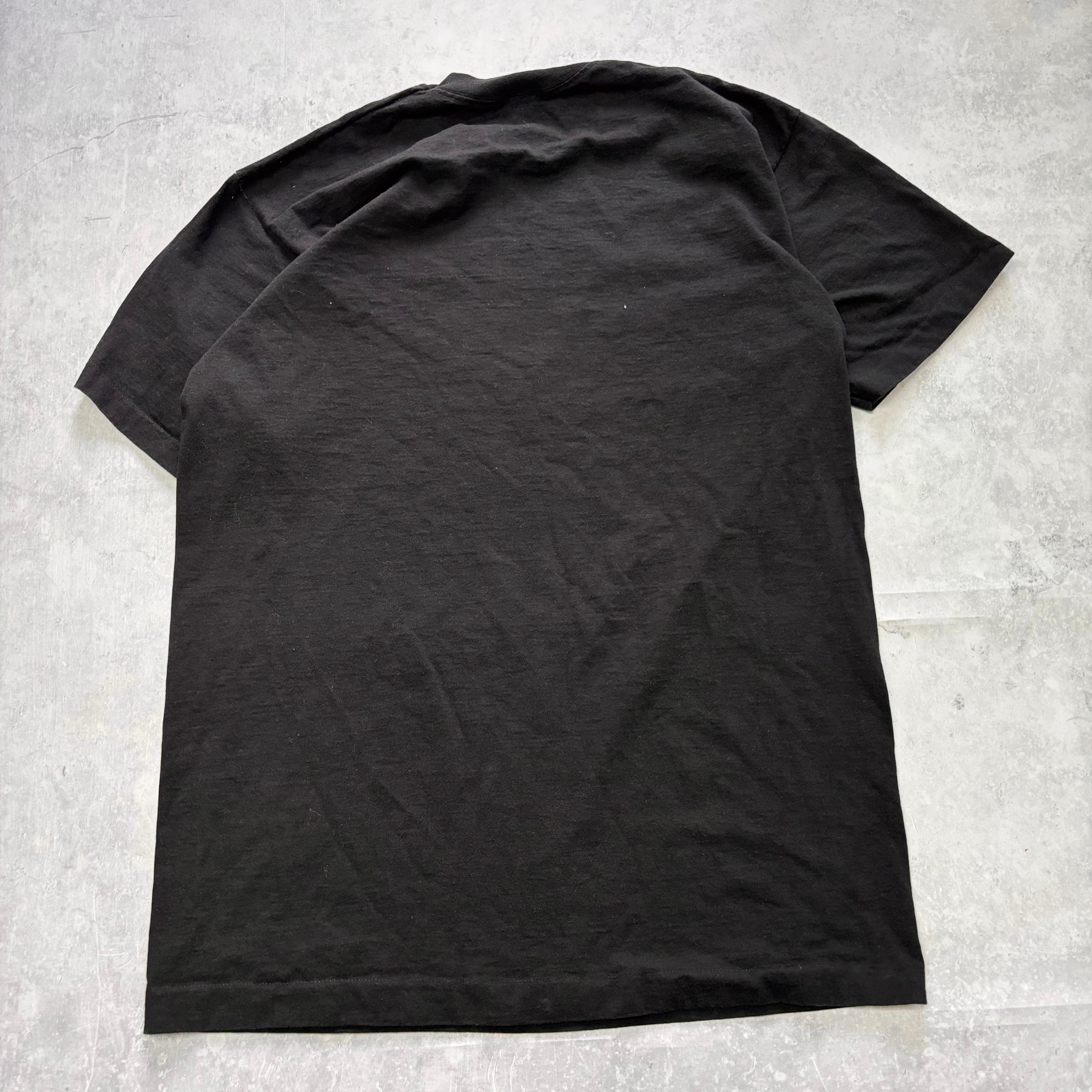 Vintage T Shirt Mens XL Black Single Stitch Graphic Print 90s Tourist Music (E)