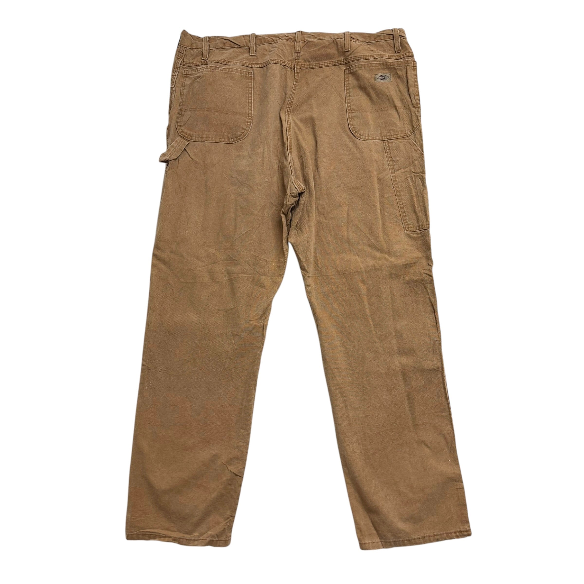 Dickies Carpenter Pants W42 L32 Mens Tan Regular Straight Fit Vintage Trousers