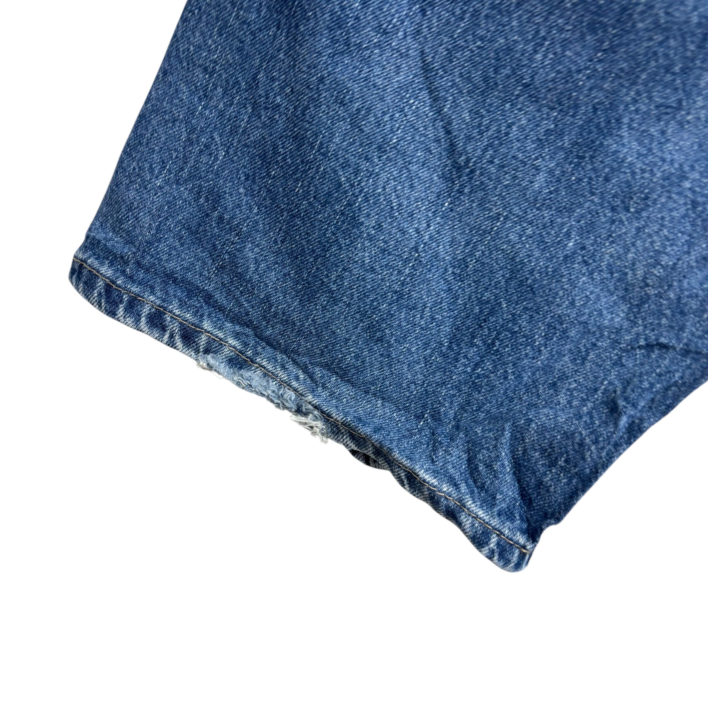Dickies Carpenter Jeans W48 L30 Mens Light Blue Relaxed Baggy Straight Fit Pants