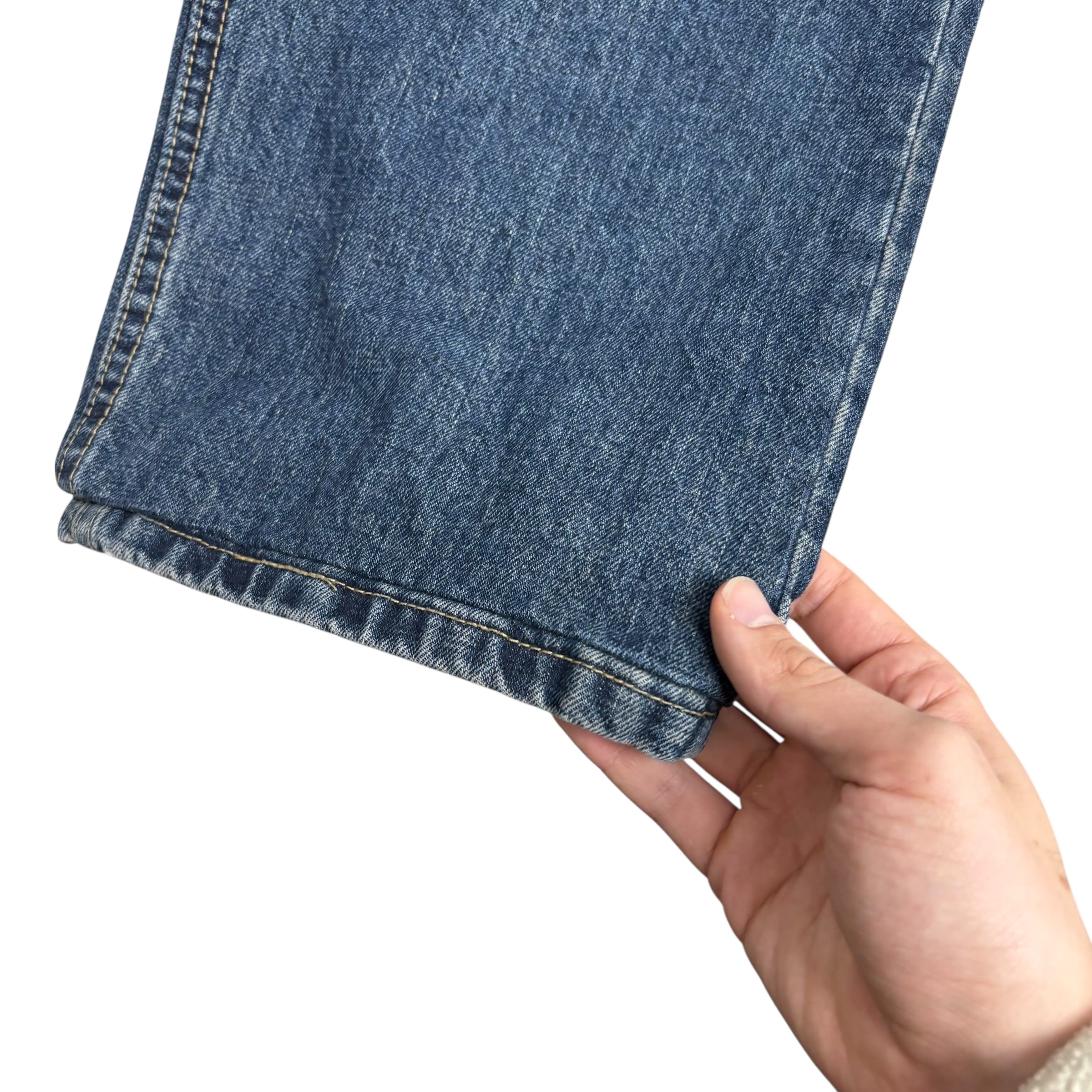 Lee Jeans W40 L27 Mens Dark Blue Baggy Relaxed Straight Fit Denim