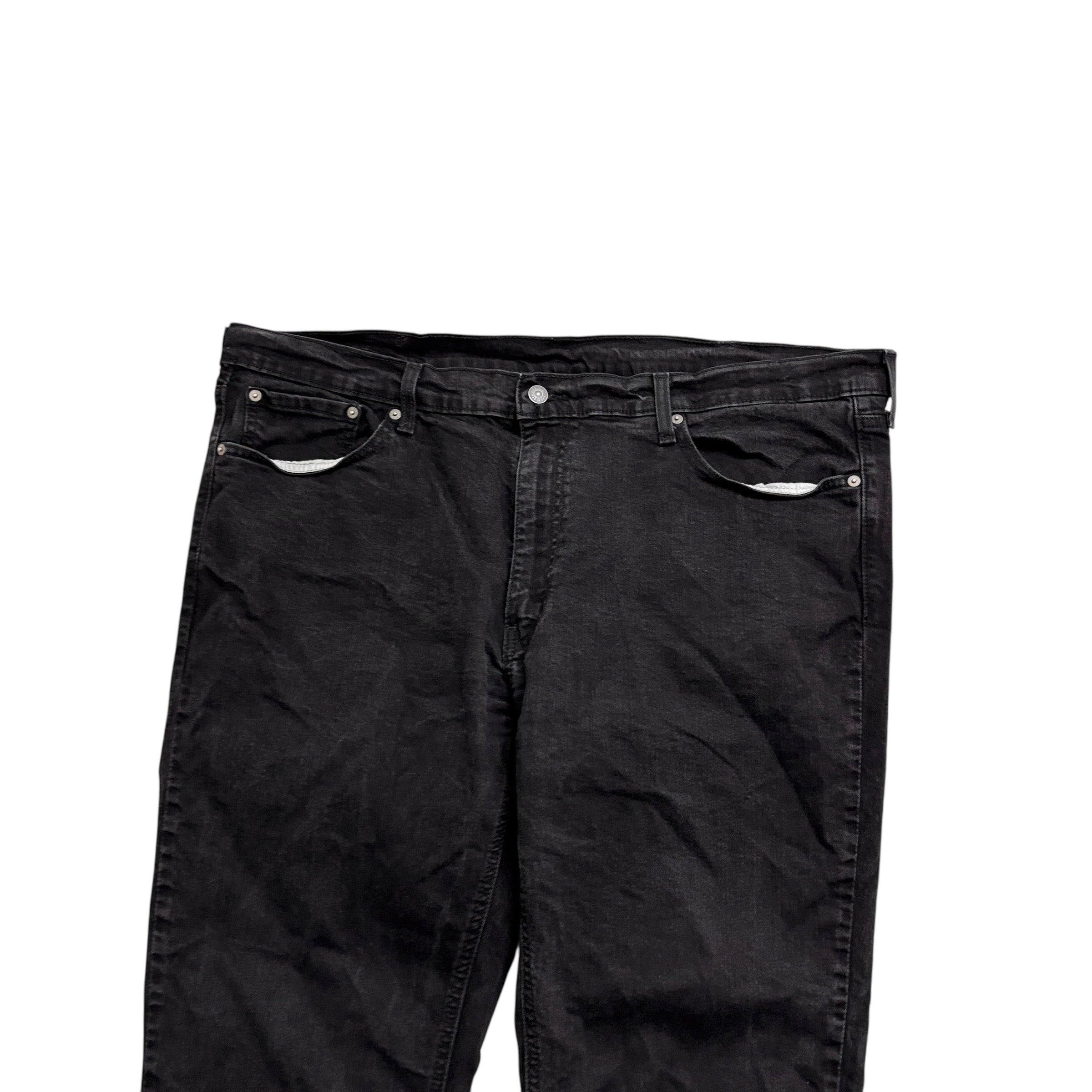 Levis 541 Jeans W44 L28 Mens Black Athletic Tapered Fit Stretch Denim (E)