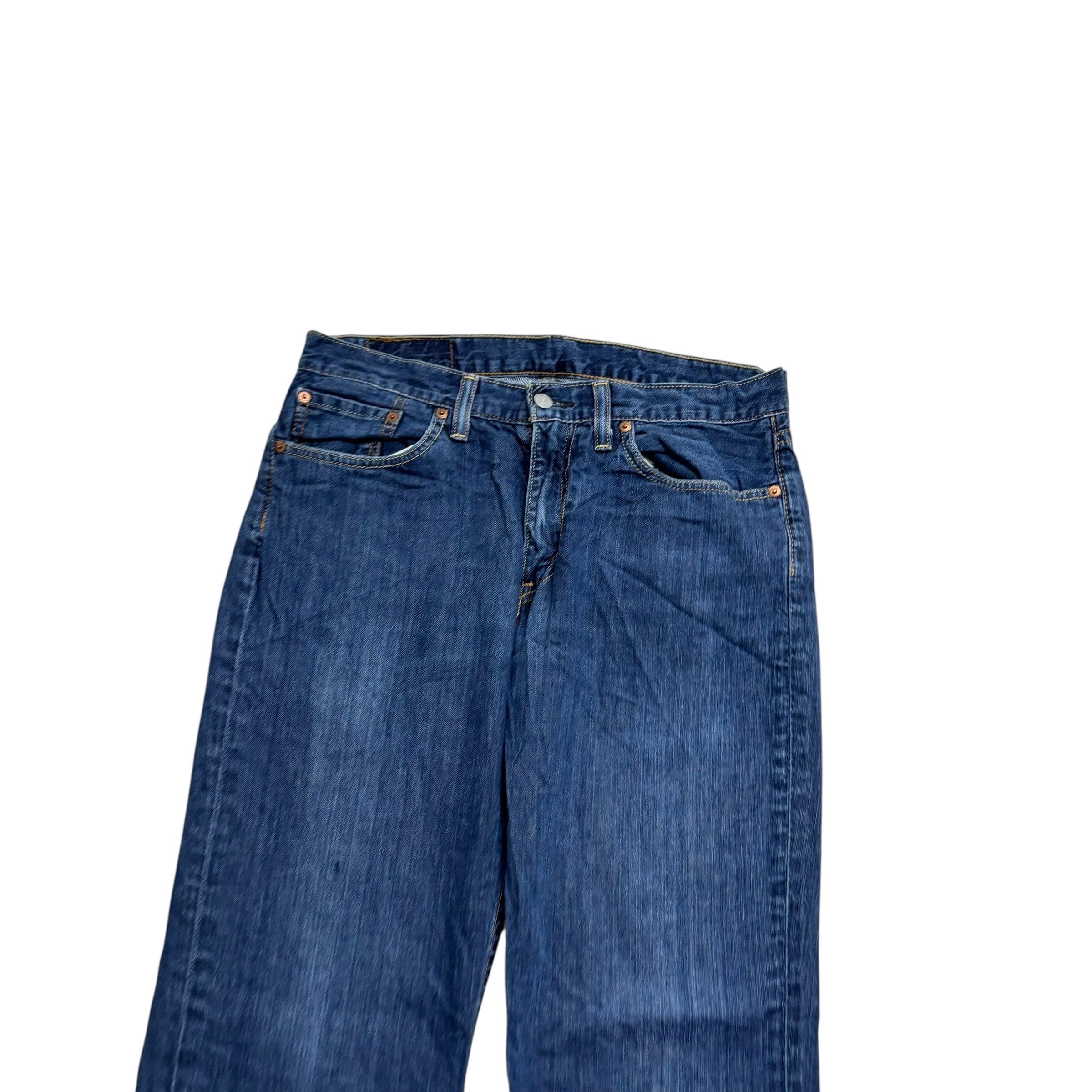 Levis 514 Jeans W32 L34 Mens Dark Blue Regular Straight Fit Denim