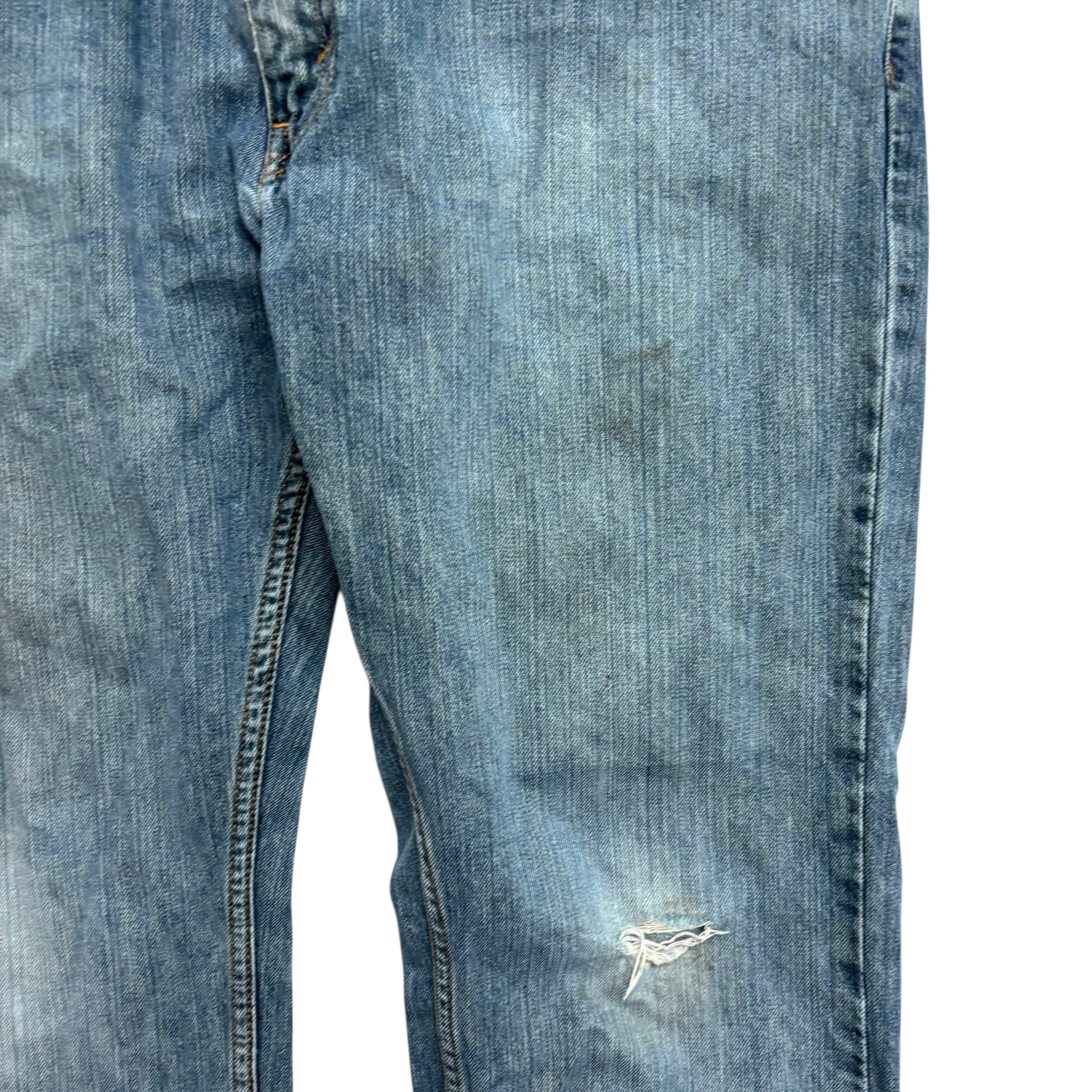 Levis 559 Jeans W36 L32 Mens Blue Relaxed Straight Fit Denim (F)