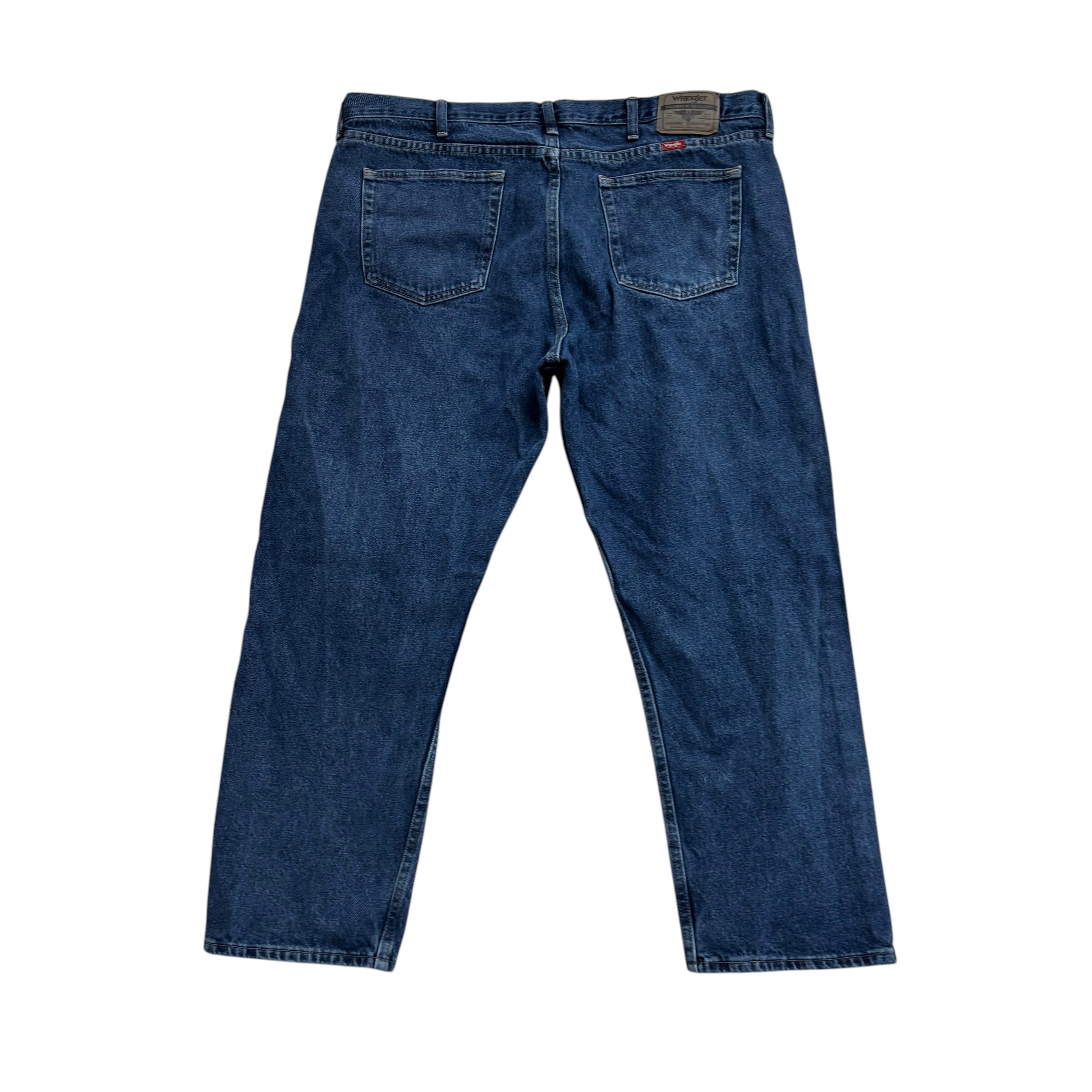 Wrangler Jeans W40 L29 Mens Mid Blue Relaxed Straight Fit Denim