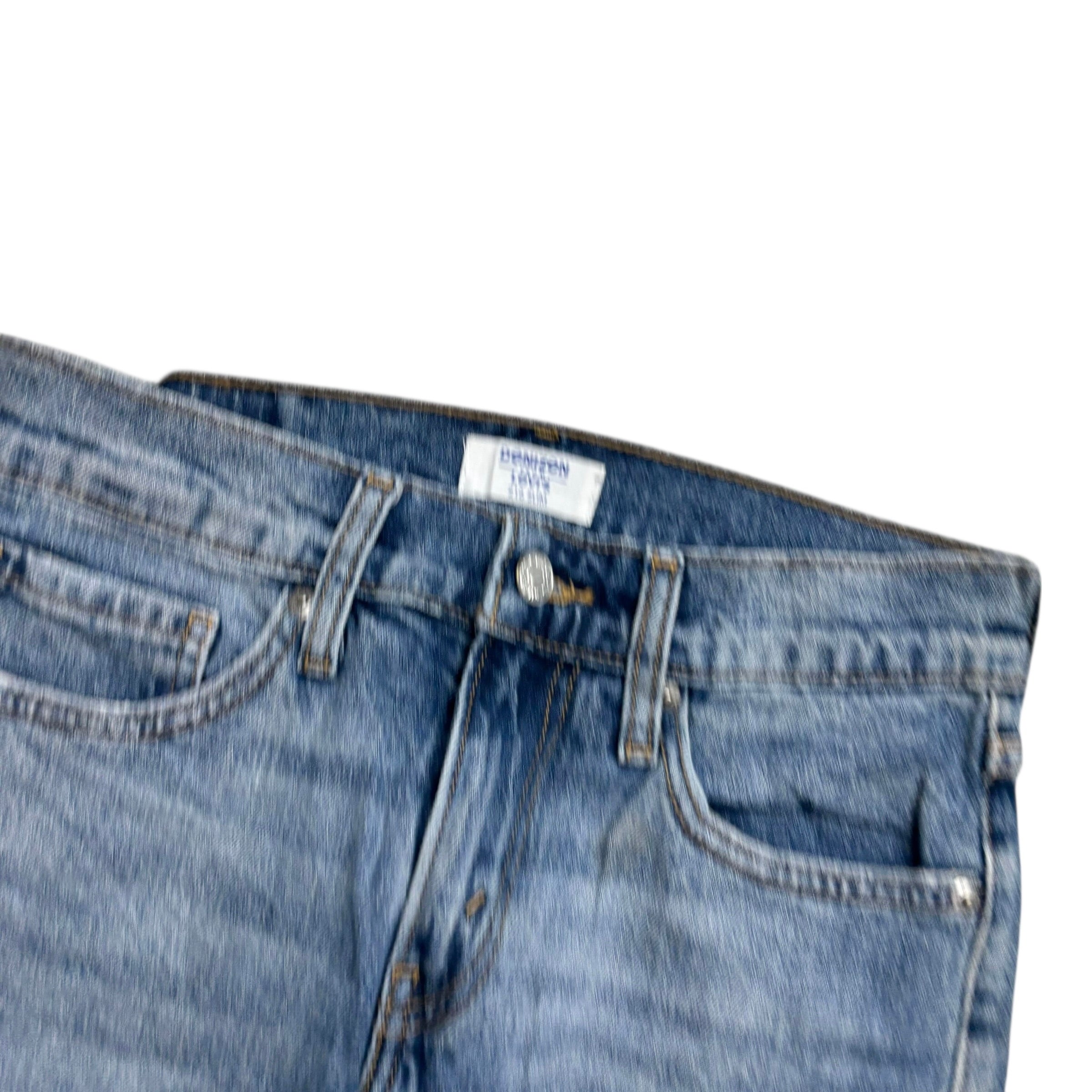 Levis Denizen Jeans W28 L30 Mens Mid Blue Slim Fit Stretch Denim.