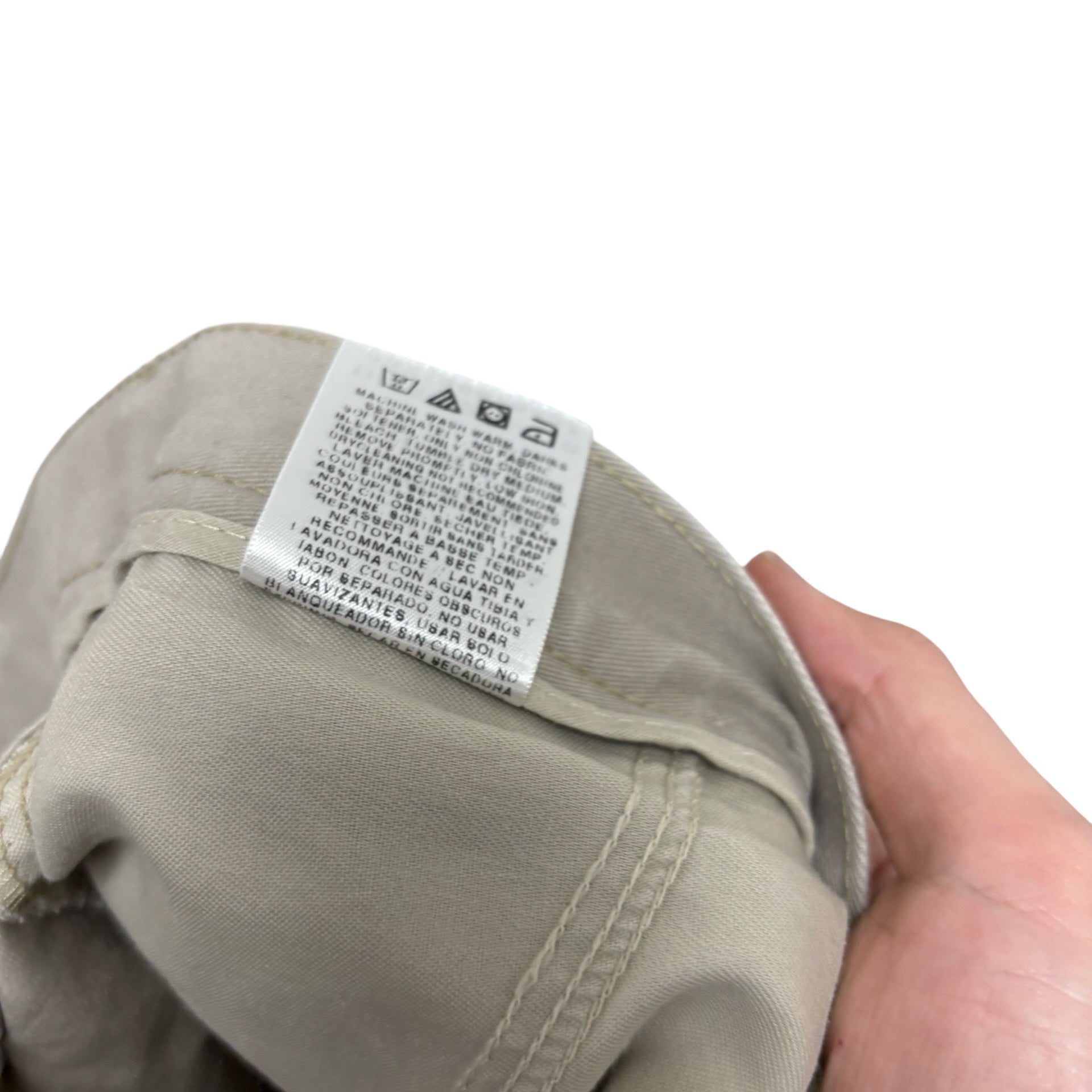Lee Trousers W40 L32 Mens Beige Relaxed Straight Fit Vintage Pants