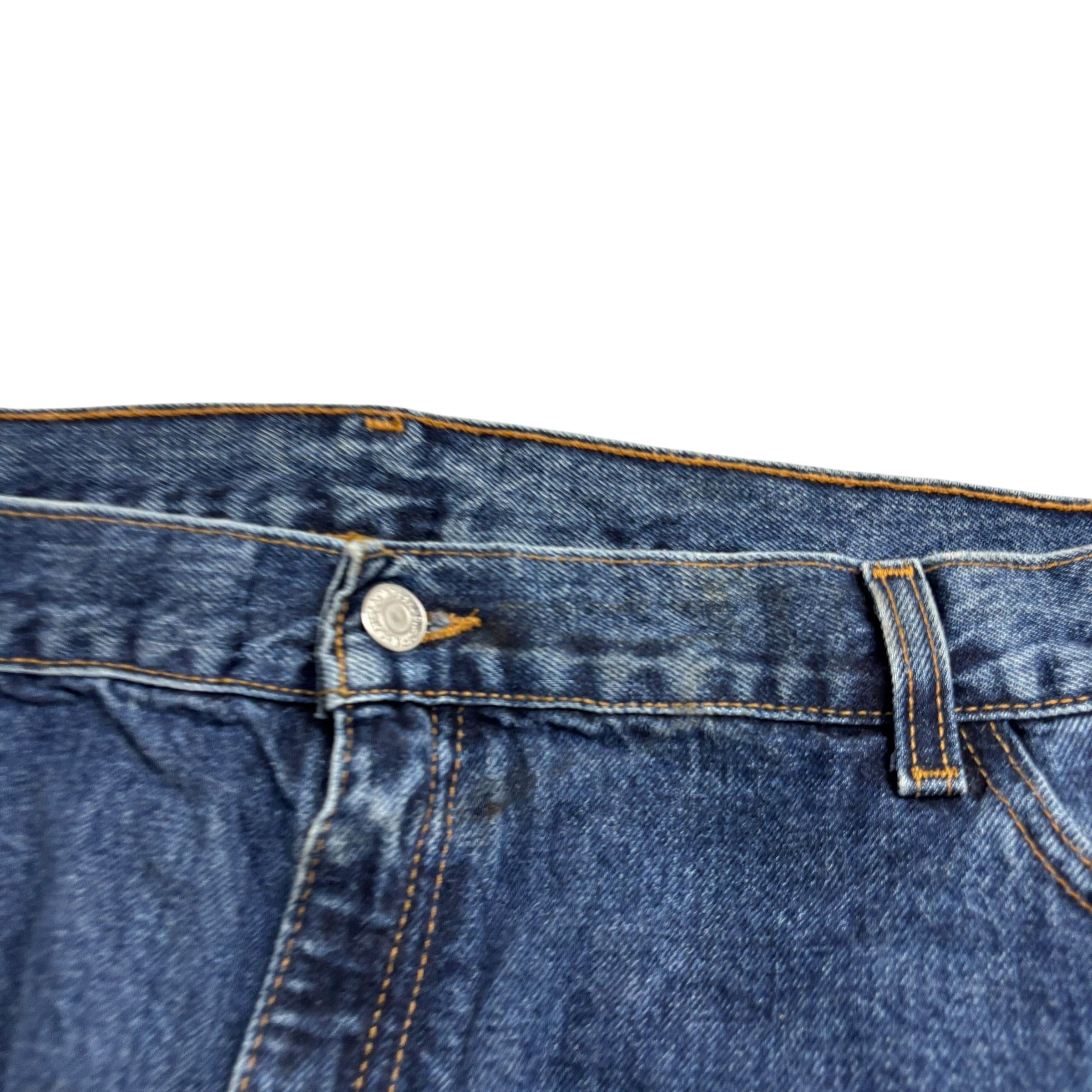 Levis 550 Jeans W42 L29 Womens Mid Blue Relaxed Taper USA Made Vintage