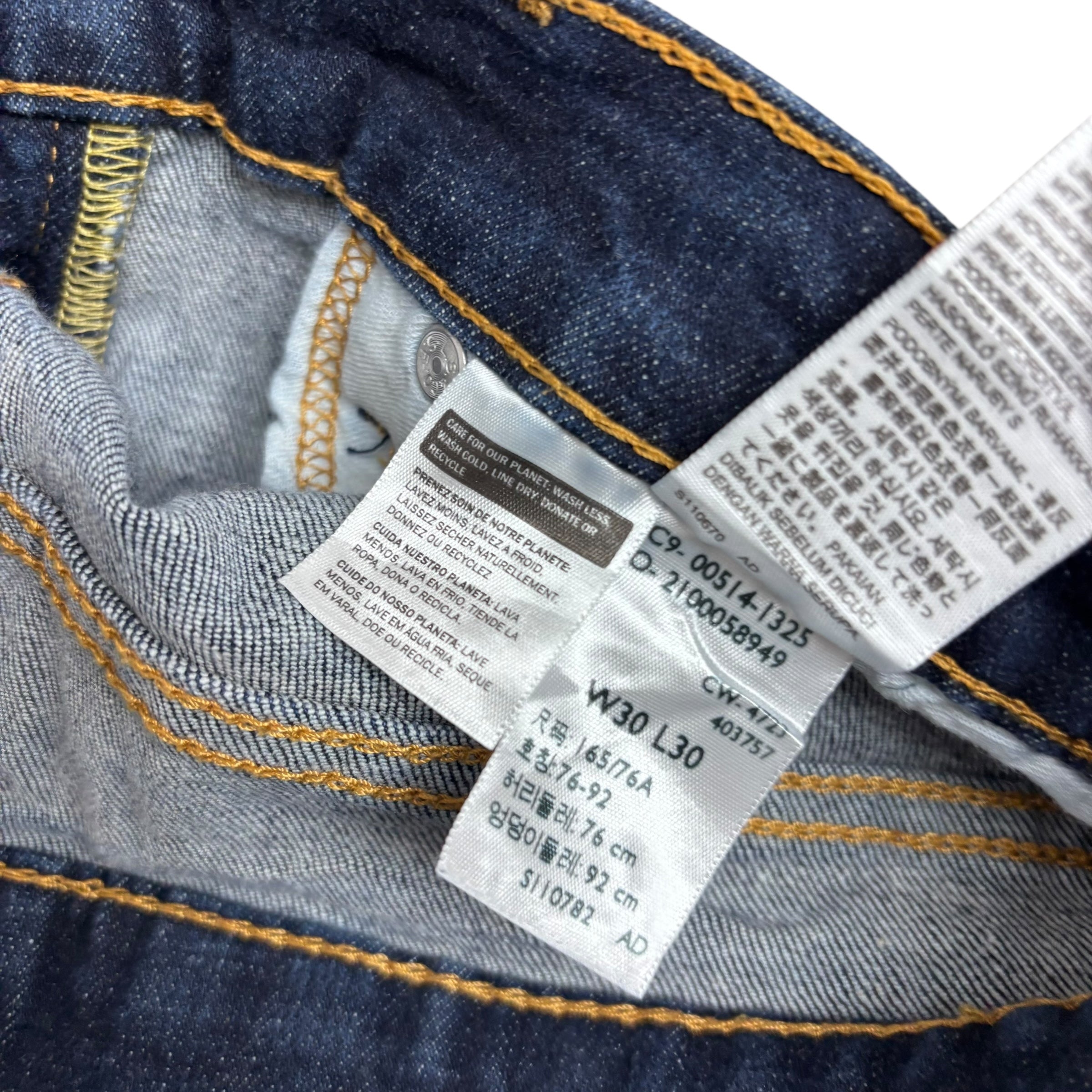 Levis 514 Jeans W29 L27 Mens Dark Blue Slim Straight Fit Stretch Denim