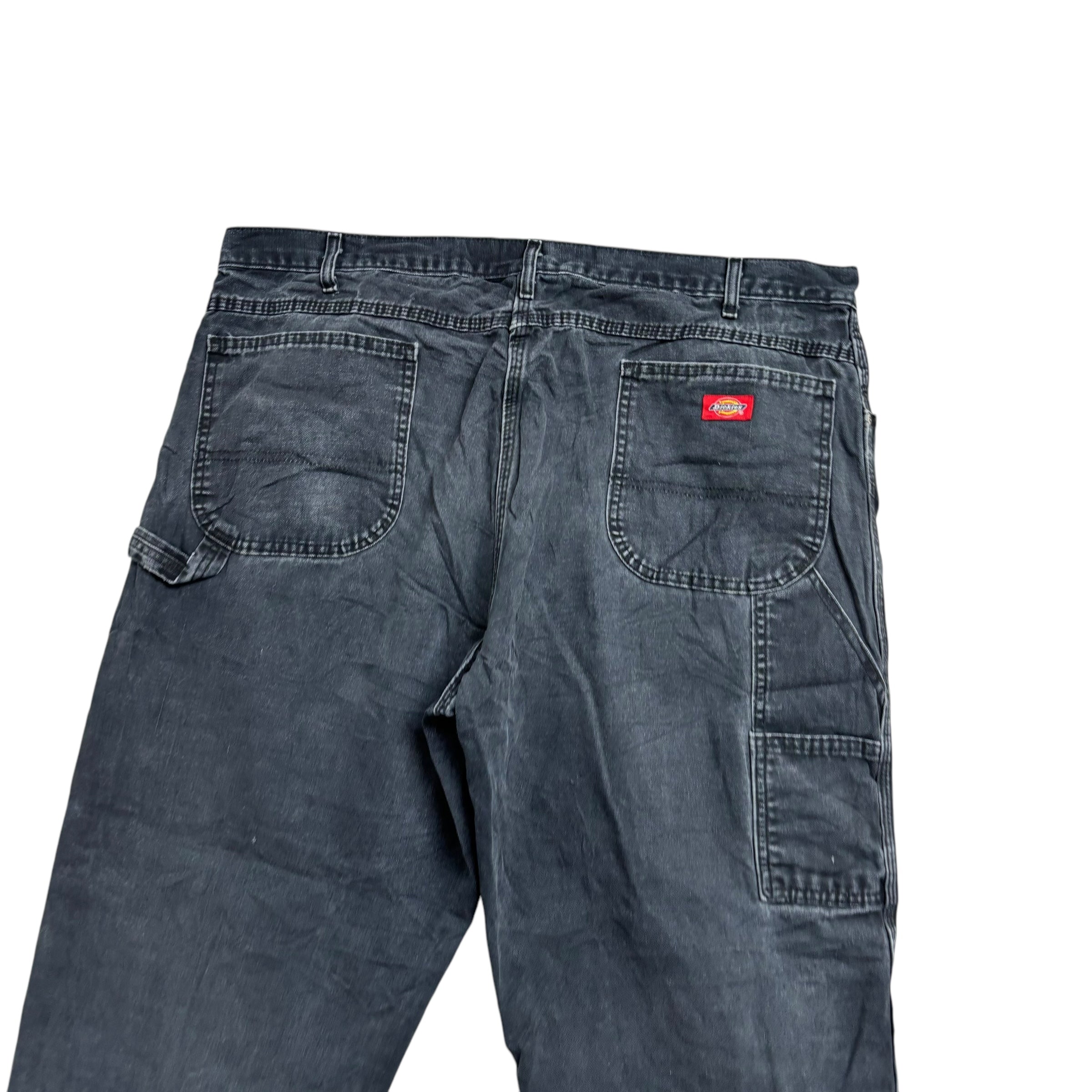 Dickies Carpenter Pants W42 L27 Mens Black Relaxed Straight Fit Trousers Jeans