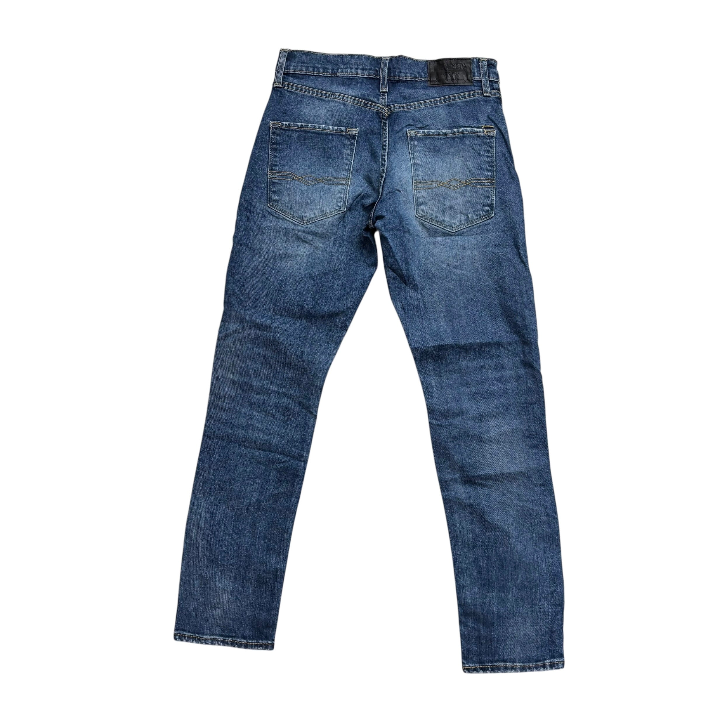 Levis Denizen Jeans W28 L30 Mens Mid Blue Regular Tapered Stretch Denim (E)