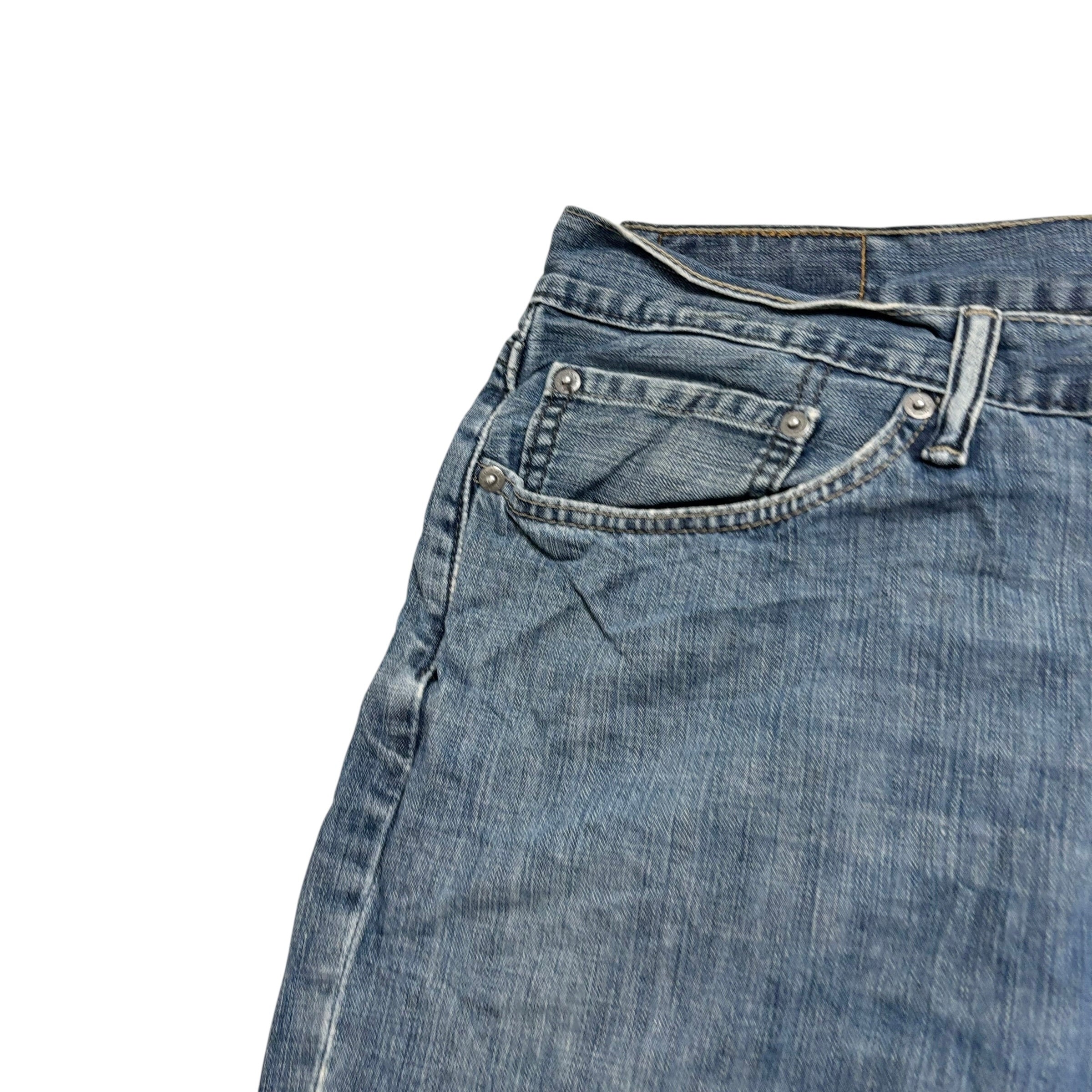 Levis 514 Jeans W34 L32 Mens Mid Blue Regular Straight Fit Denim