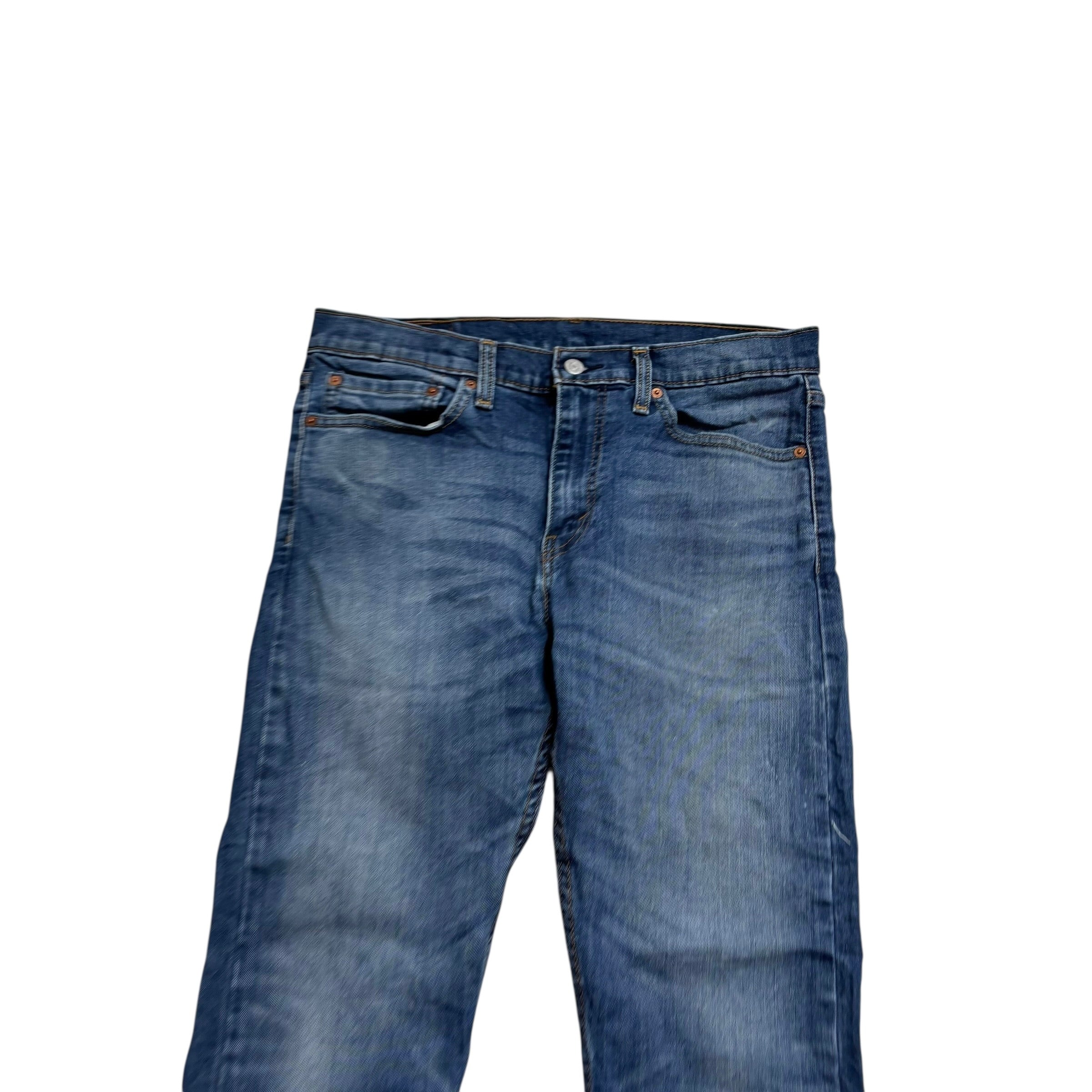 Levis 510 Jeans W34 L32 Mens Mid Blue Skinny Fit Stretch Denim