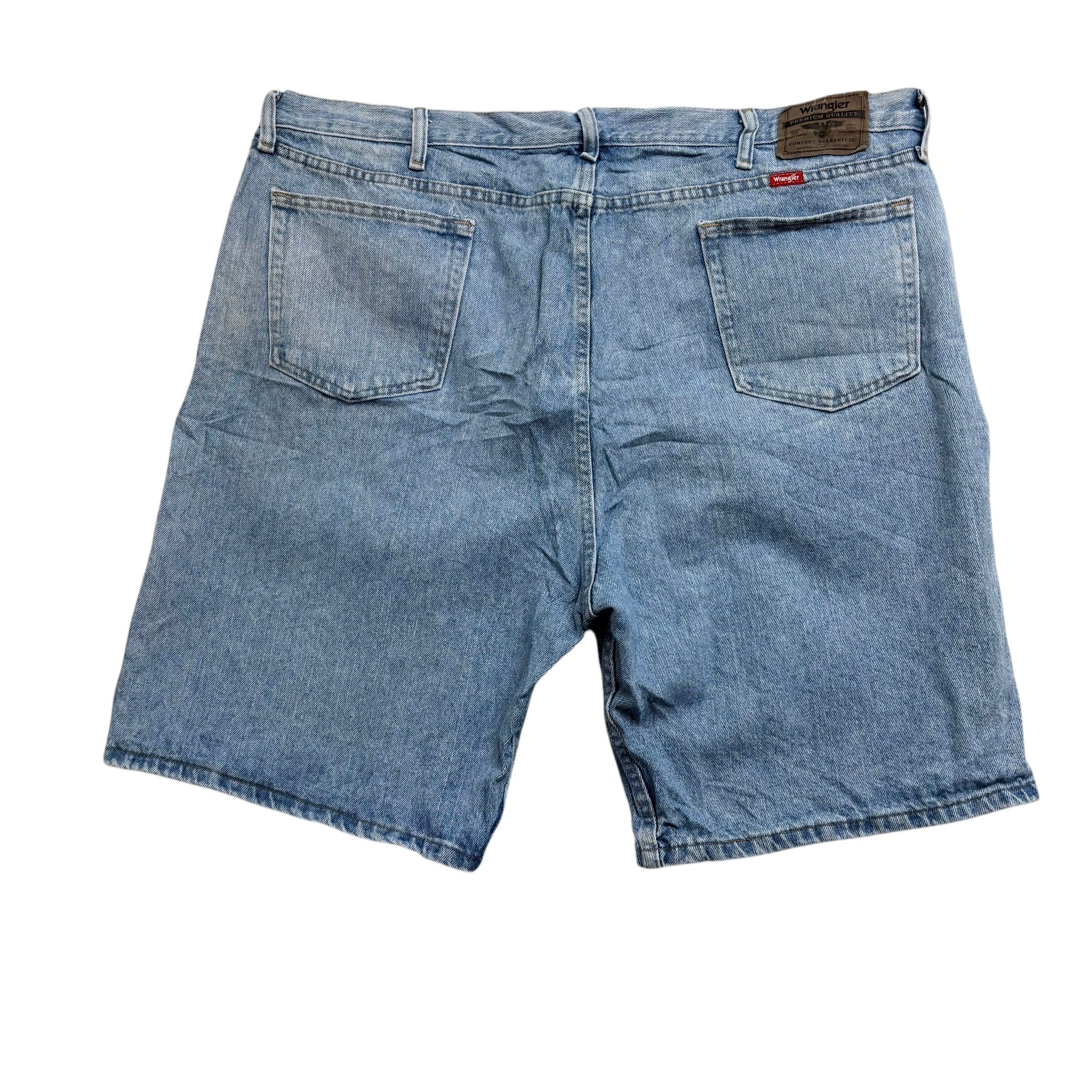 Wrangler Baggy Jorts W44 Mens Denim Shorts Light Blue Relaxed Fit