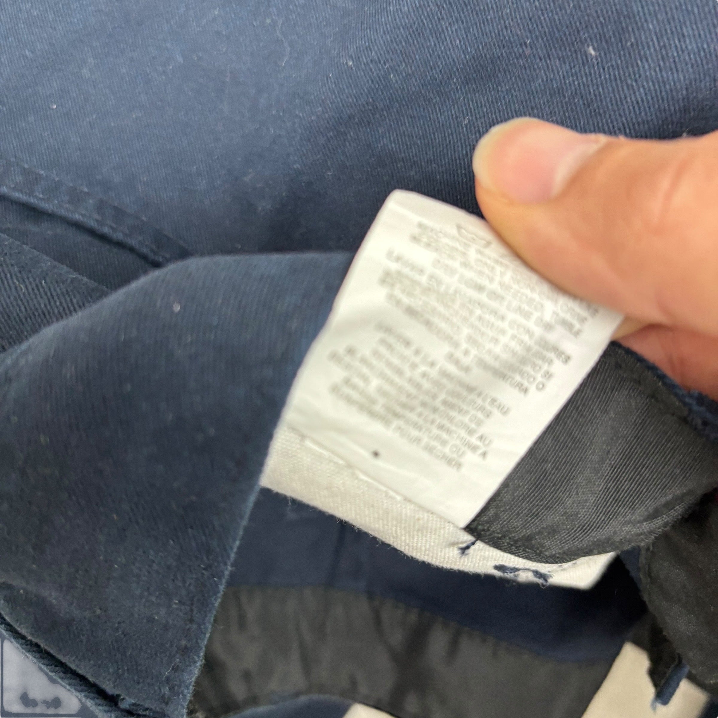 Wrangler Trousers W42 L30 Mens Navy Blue Relaxed Straight Fit Pants (E)