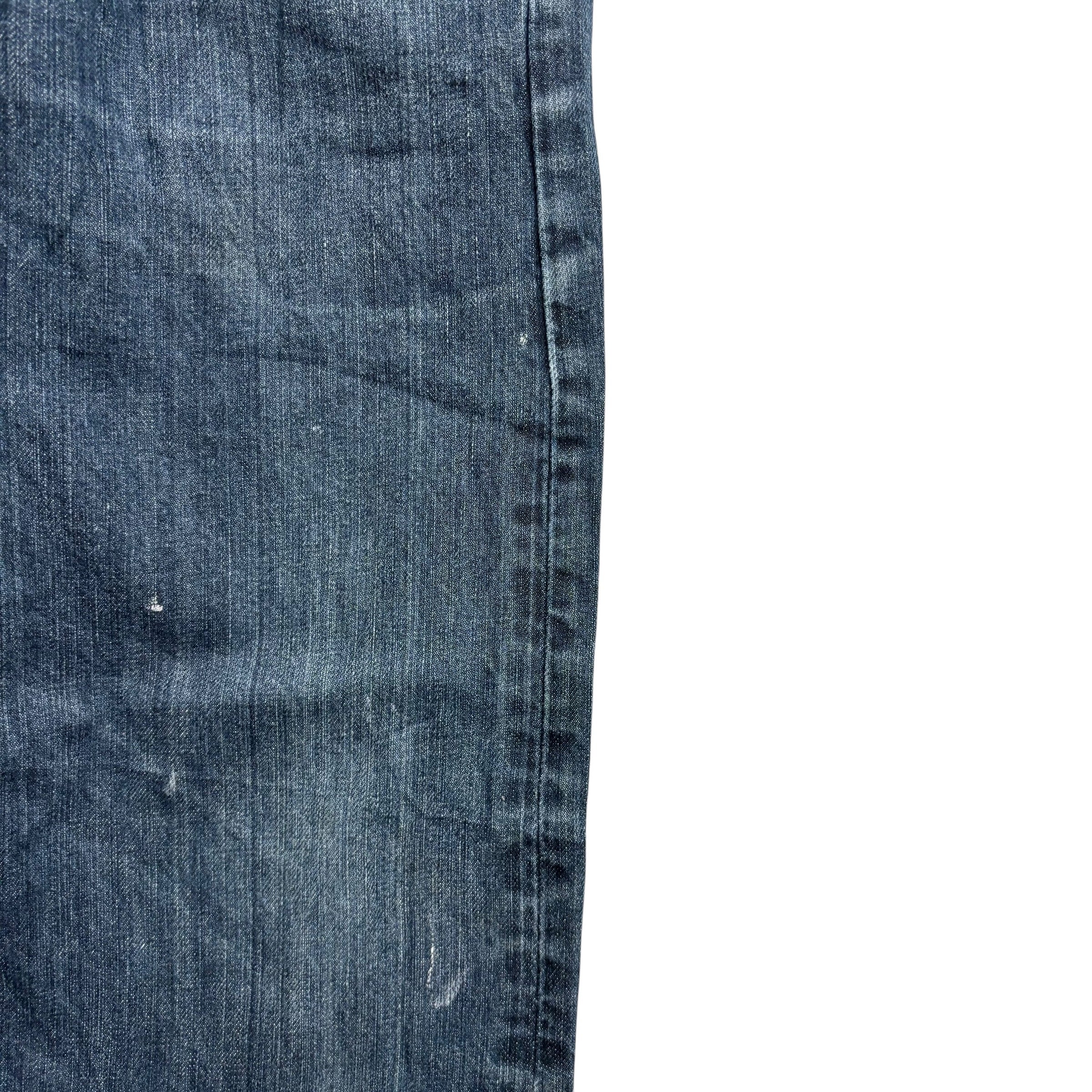 Levis 502 Jeans W32 L29 Mens Dark Blue Regular Tapered Fit Denim