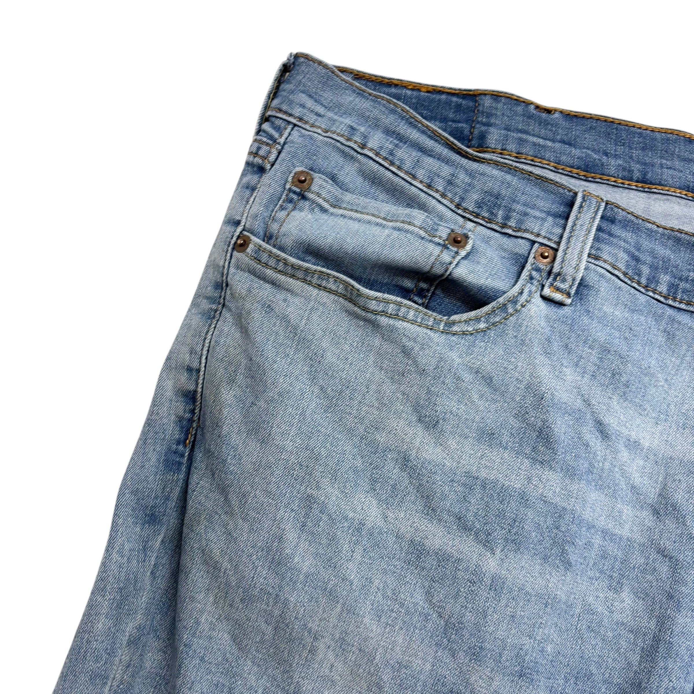 Levis 541 Jeans W44 L33 Mens Light Blue Athletic Tapered Fit Stretch Denim (F)