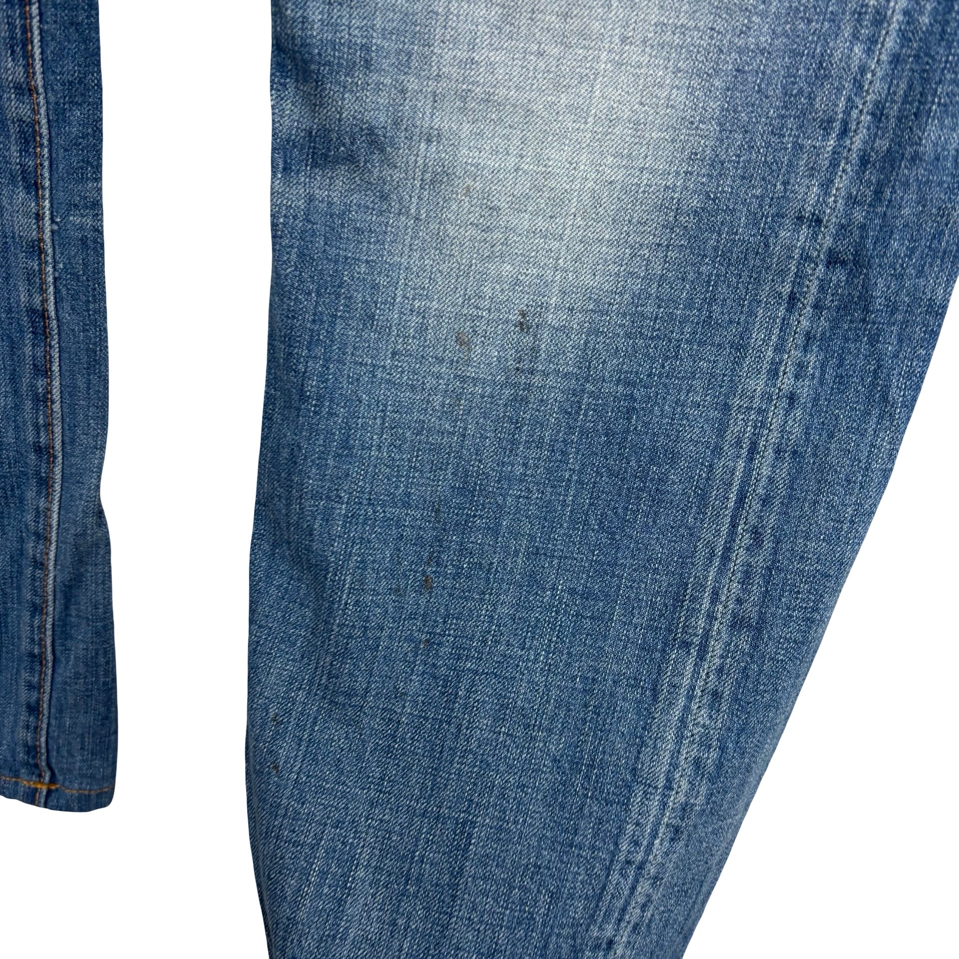 Levis 501 Jeans W32 L29 Mens Mid Blue Regular Straight Fit Denim