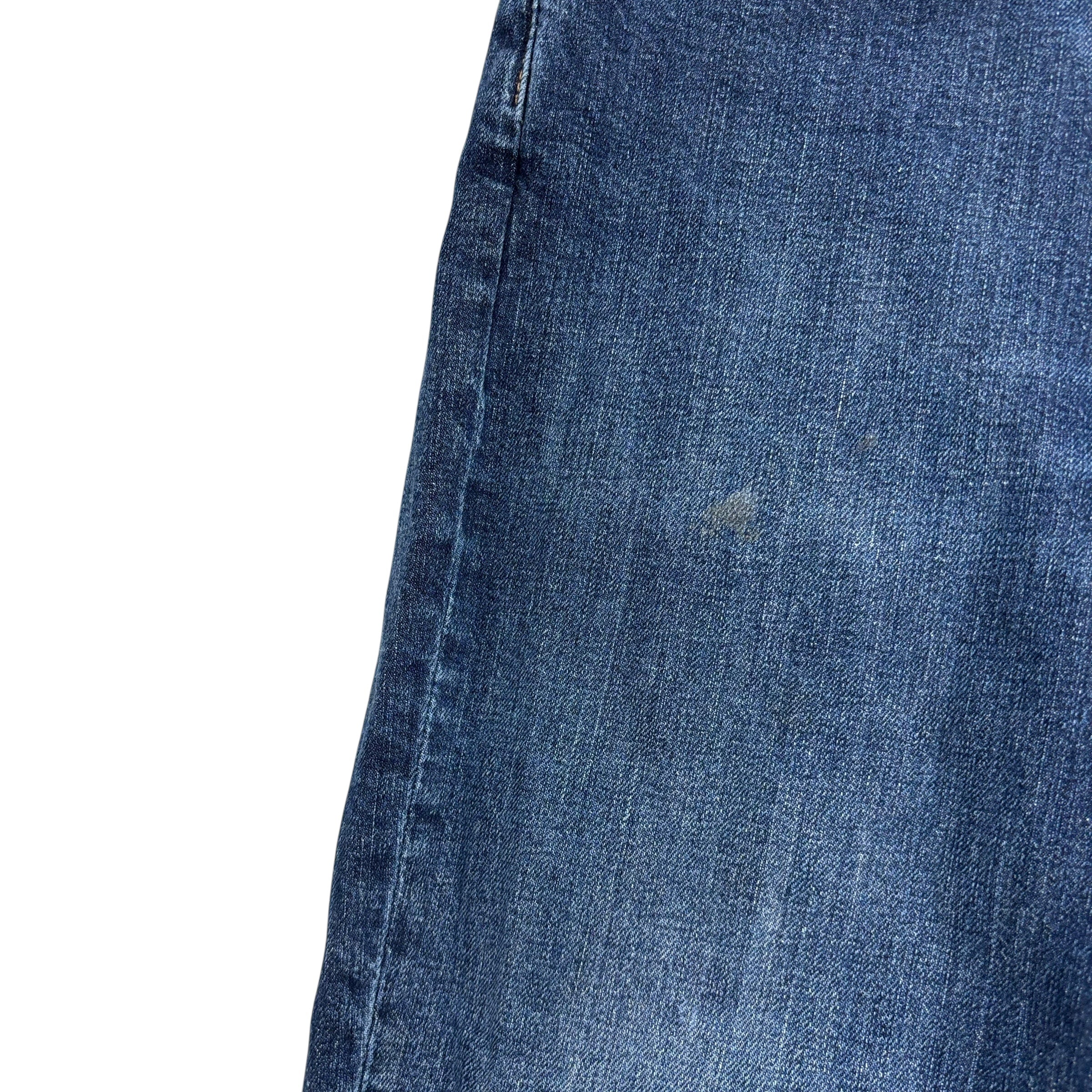 Levis 514 Jeans W34 L30 Mens Dark Blue Regular Straight Fit Stretch Denim