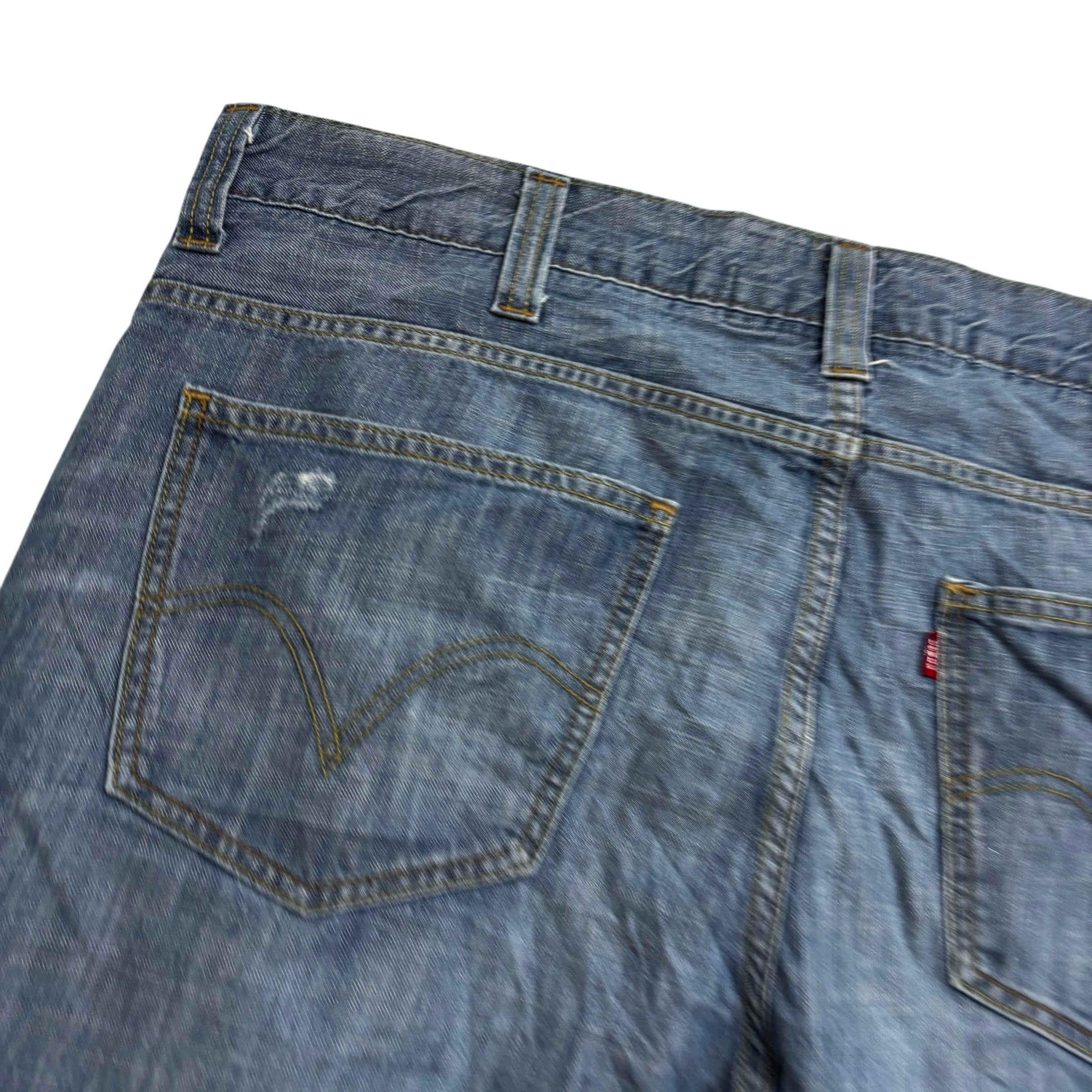 Levis 549 Jeans W42 L32 Mens Silver Blue Baggy Relaxed Straight Vintage Denim
