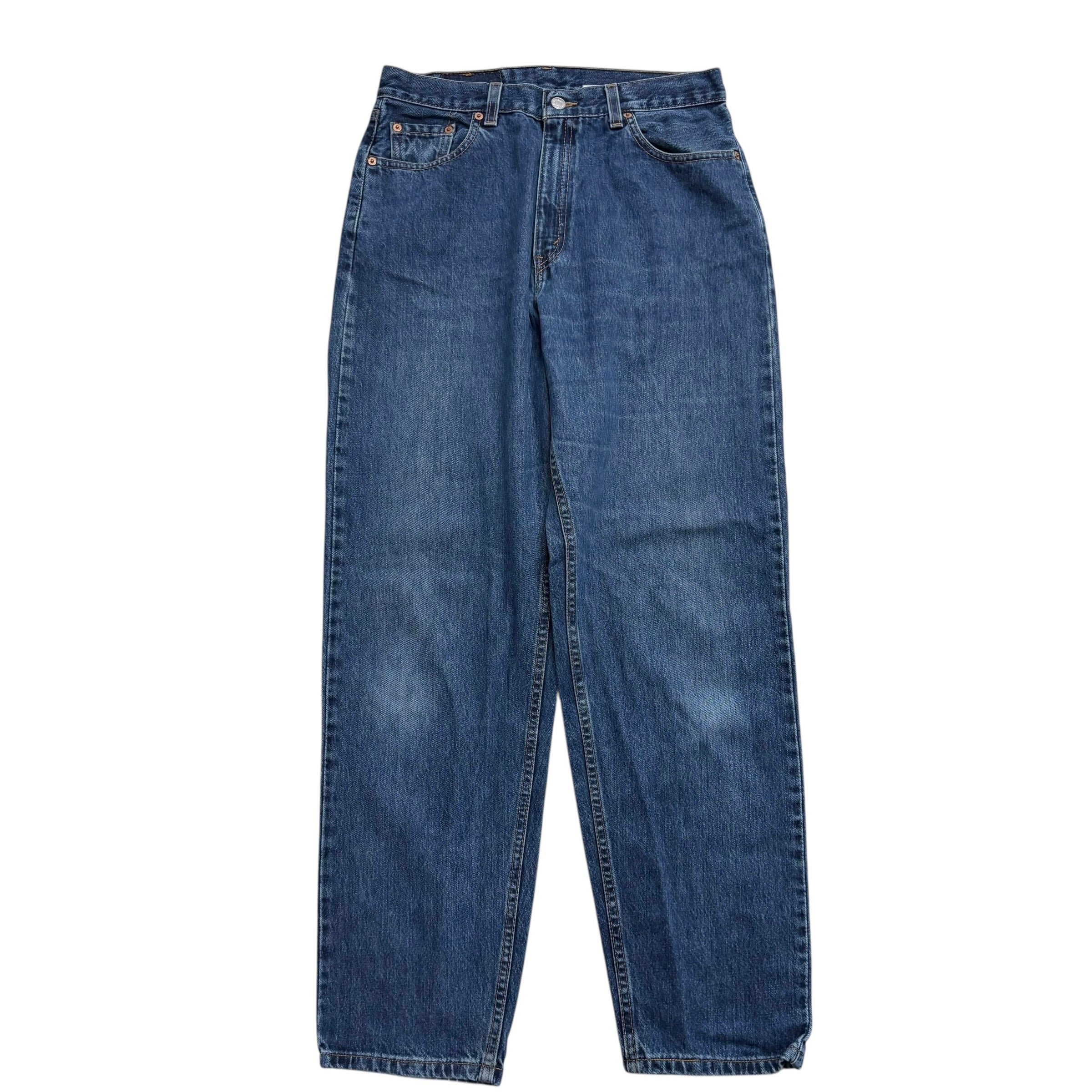 Levis 560 Jeans W30 L32 Womens Mid Blue Relaxed Straight USA Made Vintage (E)