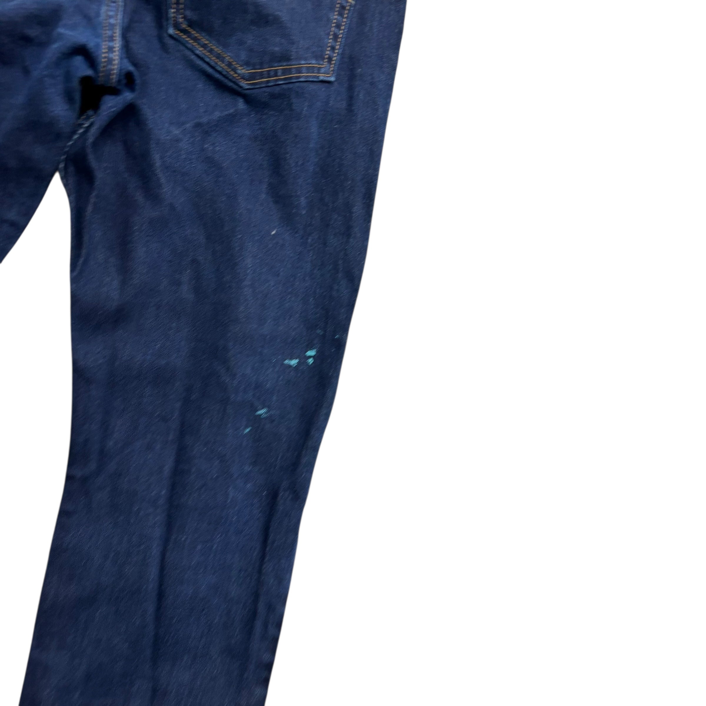 Levis 512 Jeans W32 L29 Mens Dark Blue Slim Tapered Fit Stretch Denim (F)