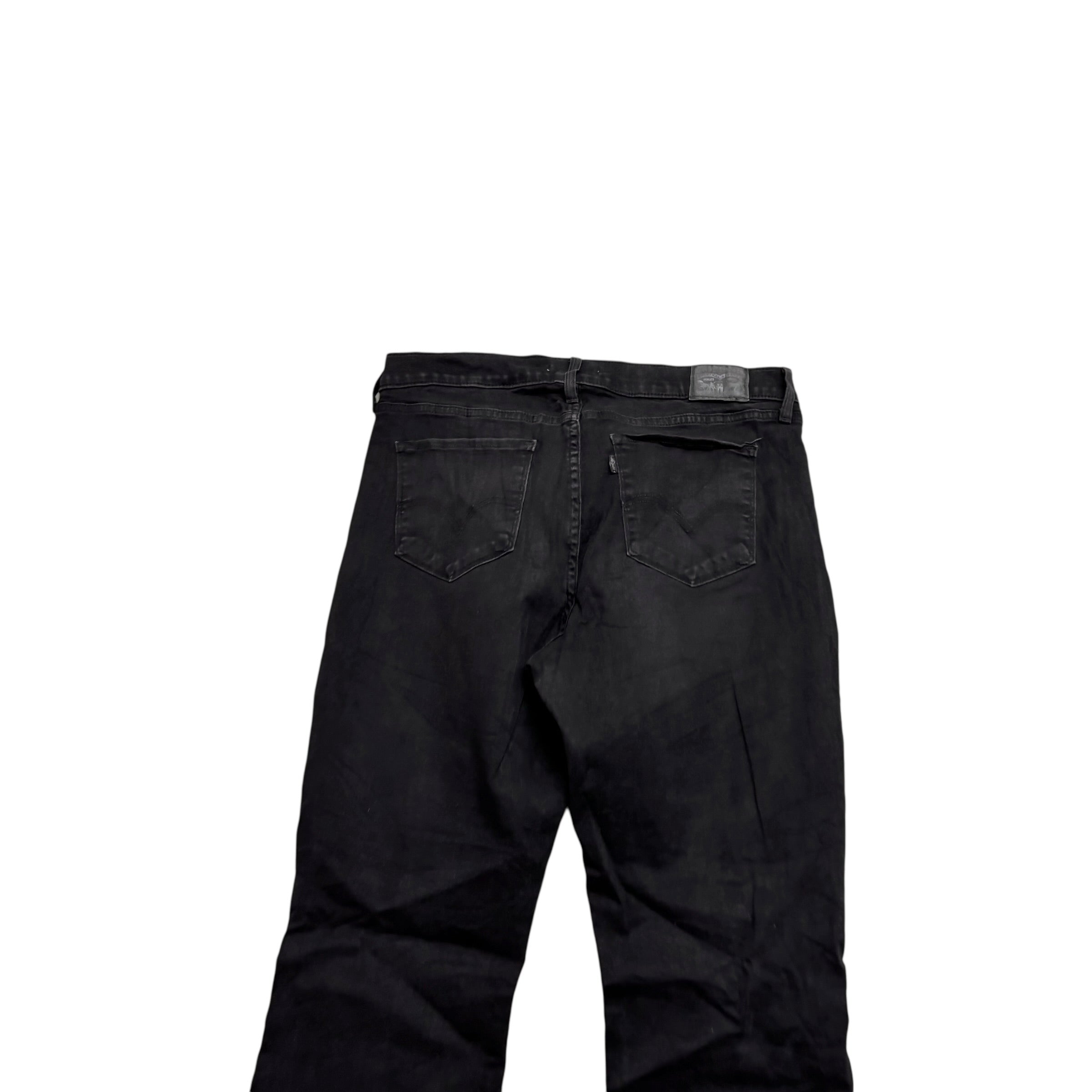 Levis Jeans W33 L32 Womens Classic Bootcut Fit Black Stretch Denim (E)