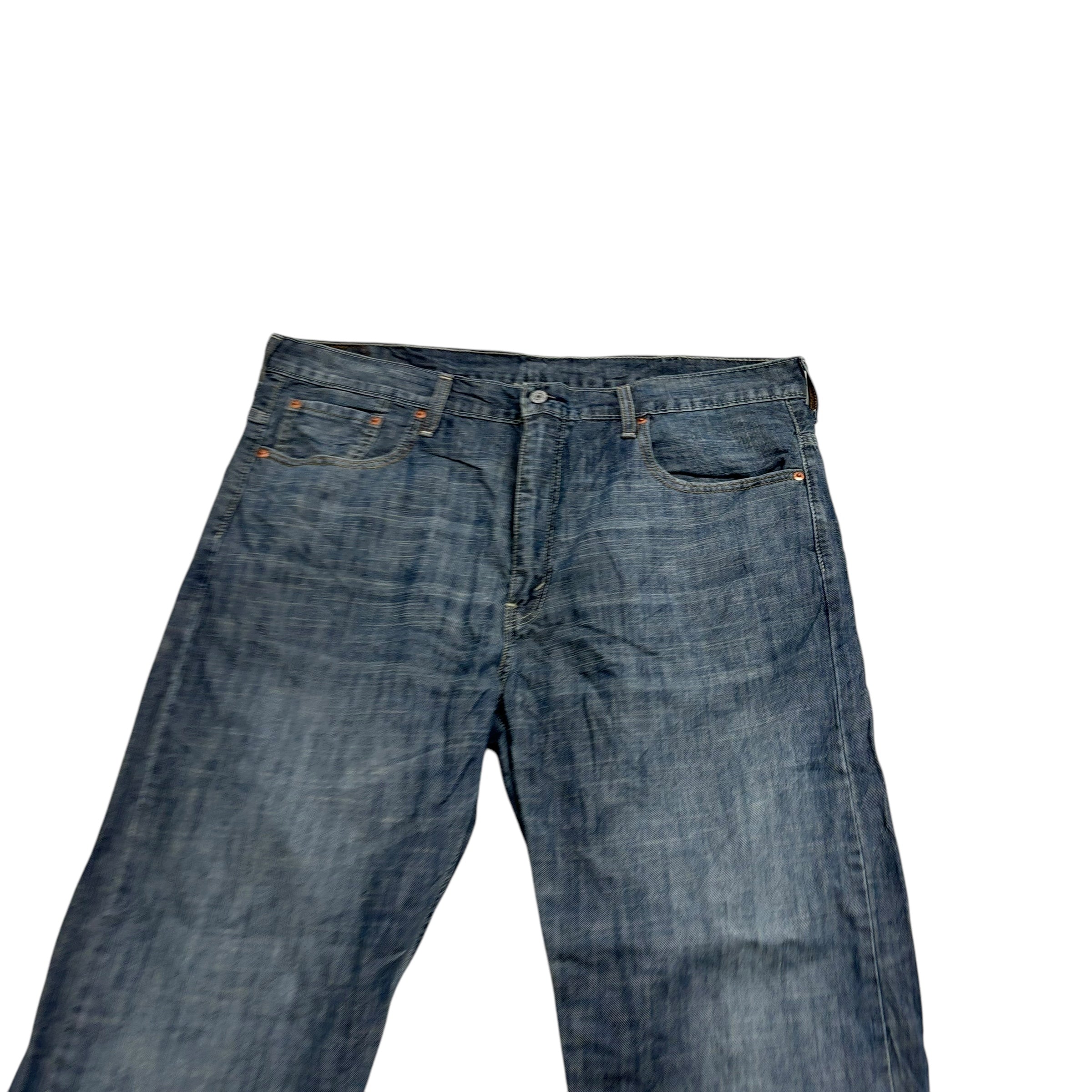 Levis 569 Jeans W38 L30 Mens Blue Baggy Relaxed Straight Fit Denim (E)