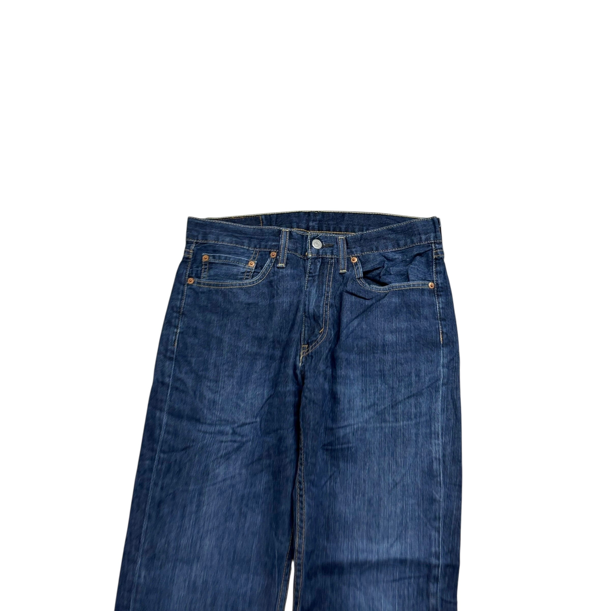 Levis 514 Jeans W31 L30 Mens Dark Blue Regular Straight Fit Denim (E)