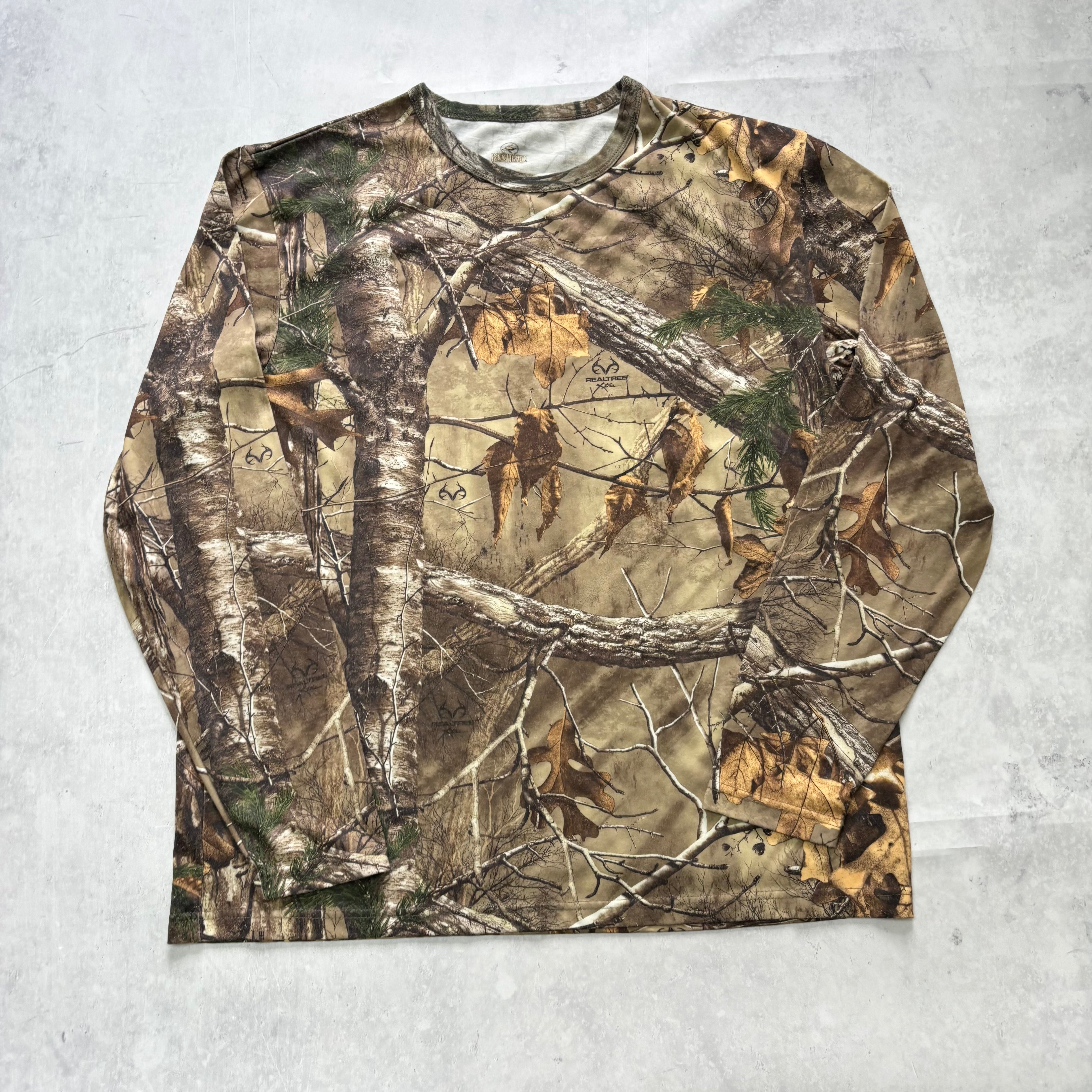 RealTree T Shirt Mens Large Camo Y2K Hunting Long Sleeve (E)