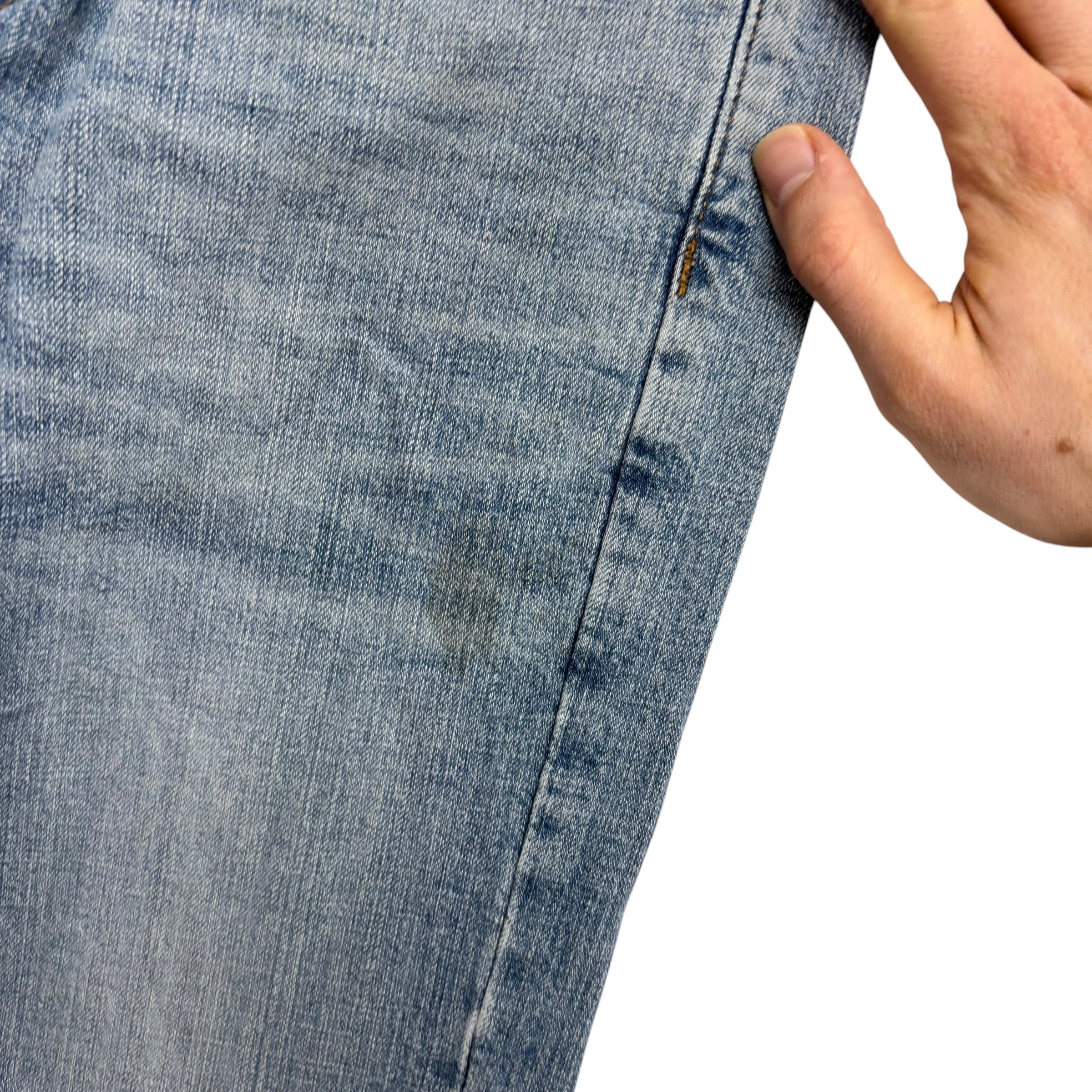 Levis Signature Jeans W34 L30 Mens Blue Relaxed Straight Fit Stretch (E)
