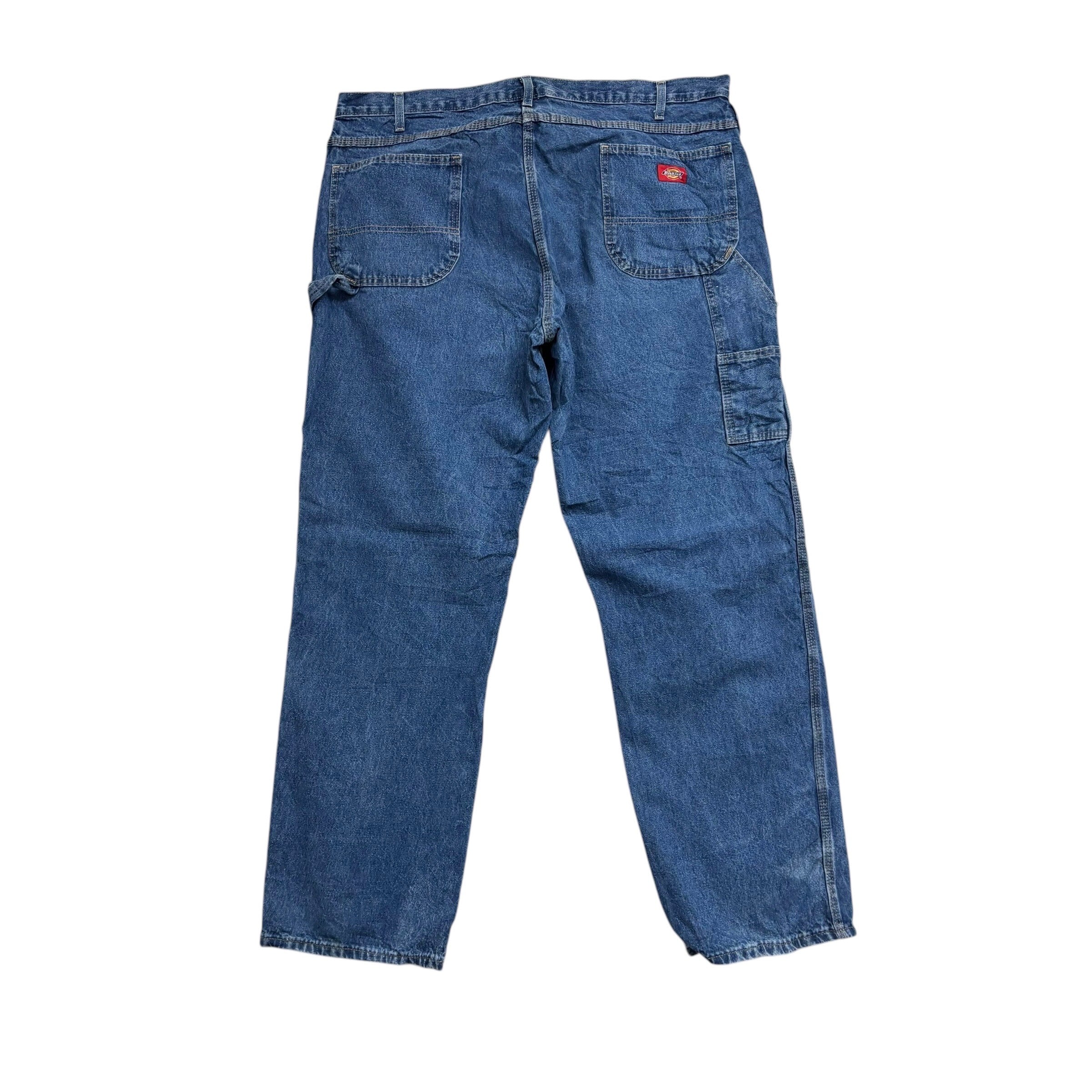 Dickies Carpenter Jeans W40 L34 Mens Mid Blue Relaxed Straight Fit Pants