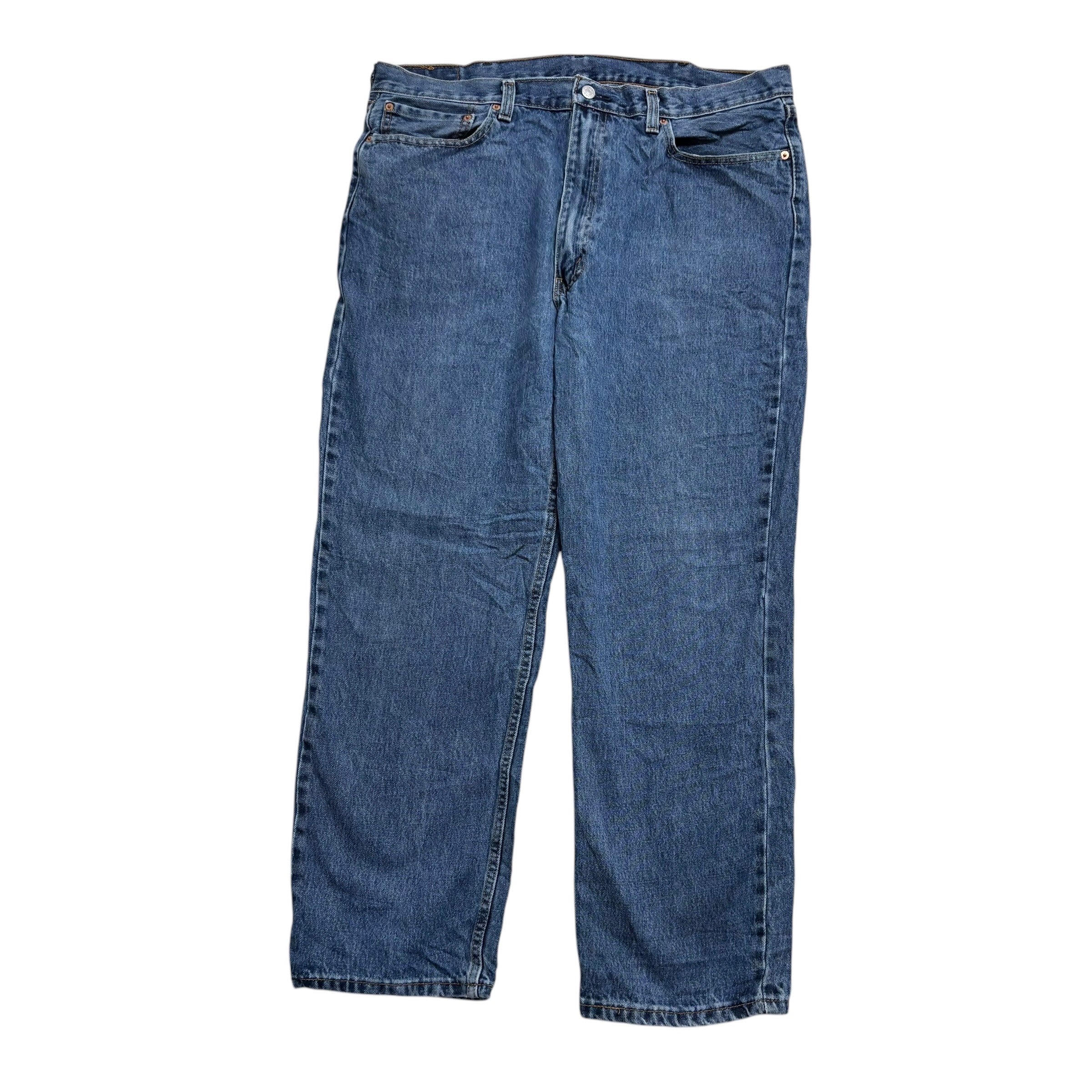 Levis 550 Jeans W38 L30 Mens Mid Blue Baggy Relaxed Straight Fit Denim
