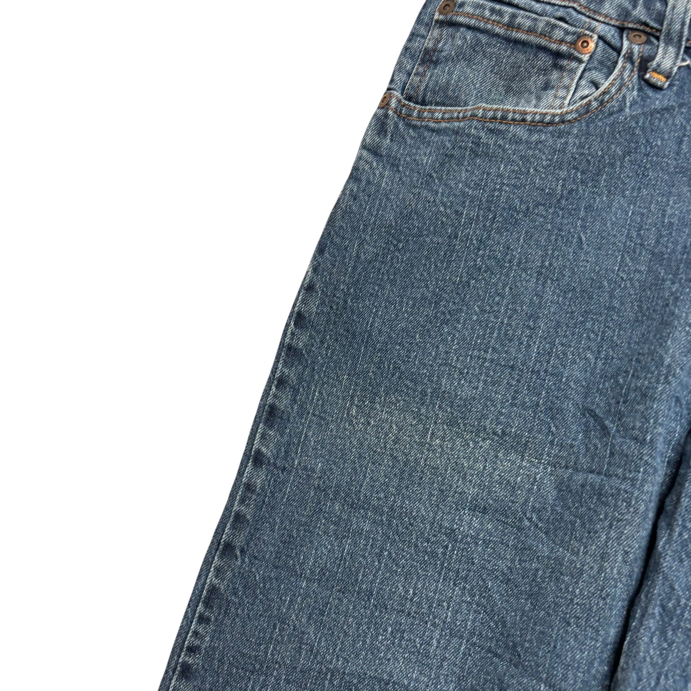 Wrangler Jeans W33 L30 Mens Dark Blue Regular Straight Fit Stretch Denim (E)