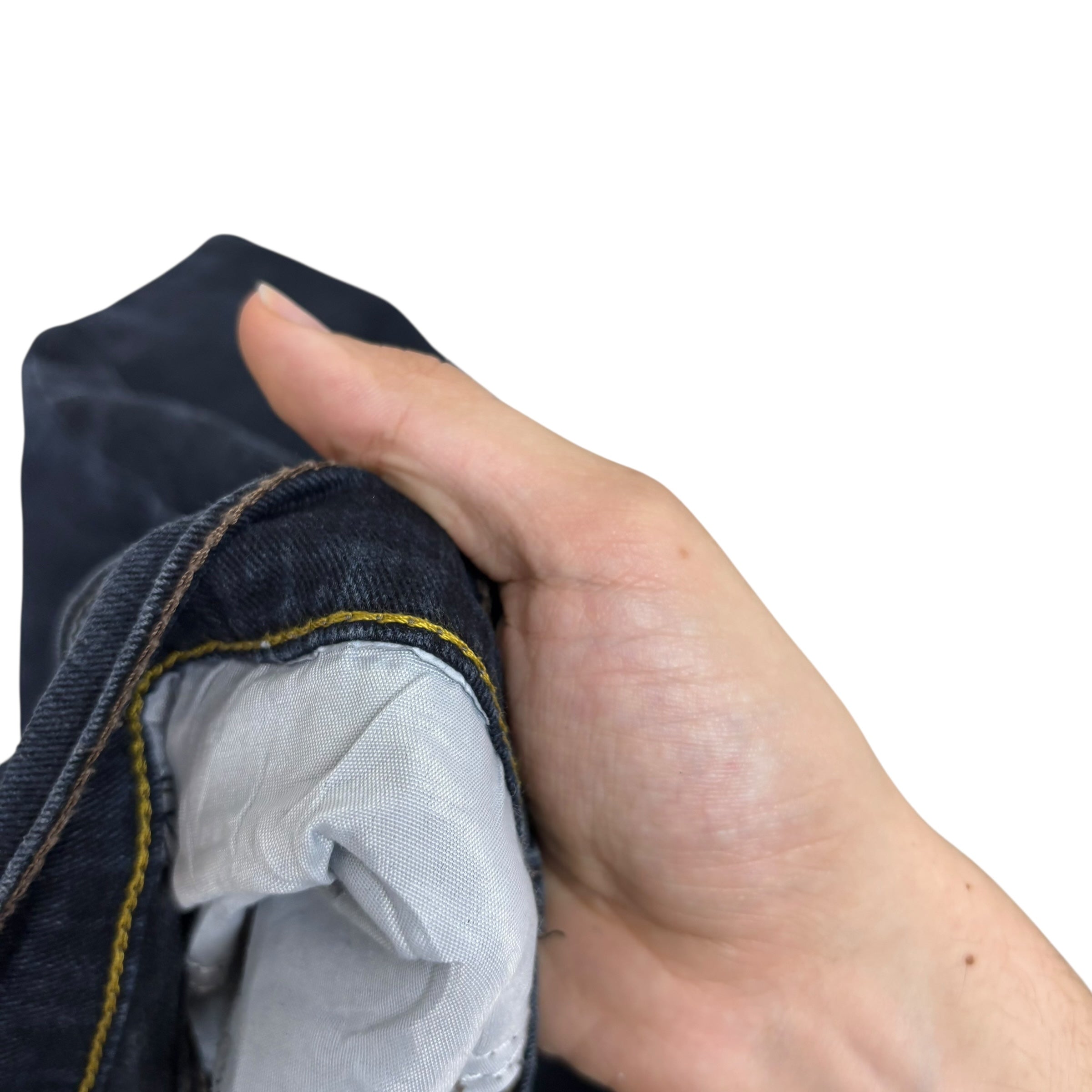 Wrangler Jeans W38 L30 Mens Dark Blue Slim Straight Fit Stretch Denim (E)