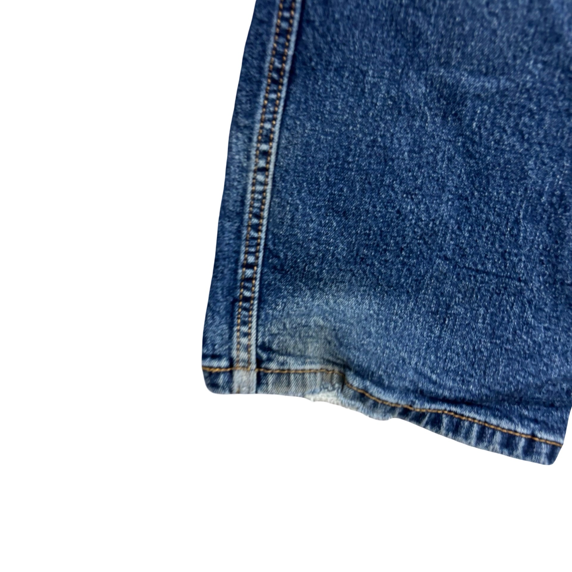 Levis 505 Jeans W38 L29 Mens Dark Blue Regular Straight Fit Stretch Denim (F)