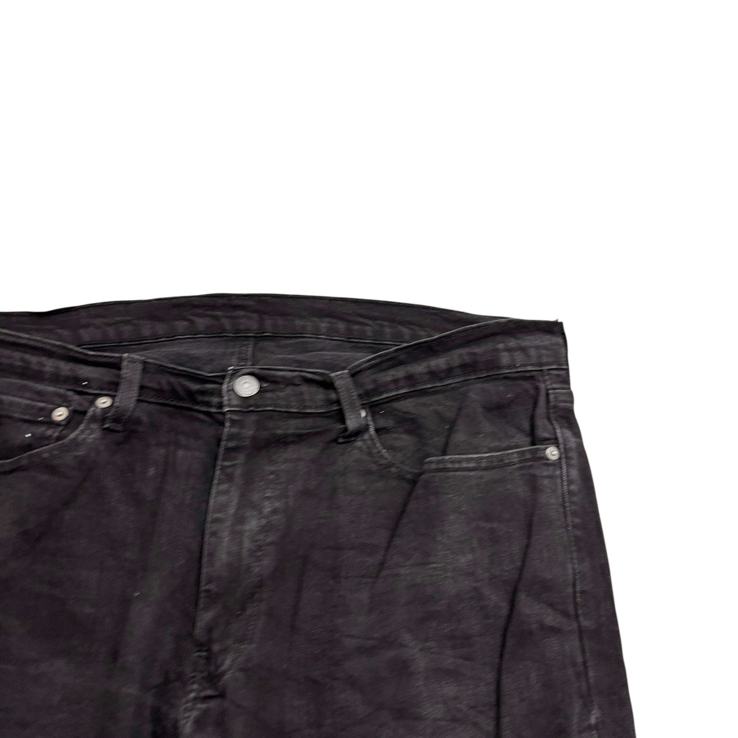 Levis 541 Jeans W38 L36 Mens Black Athletic Tapered Fit Stretch Denim