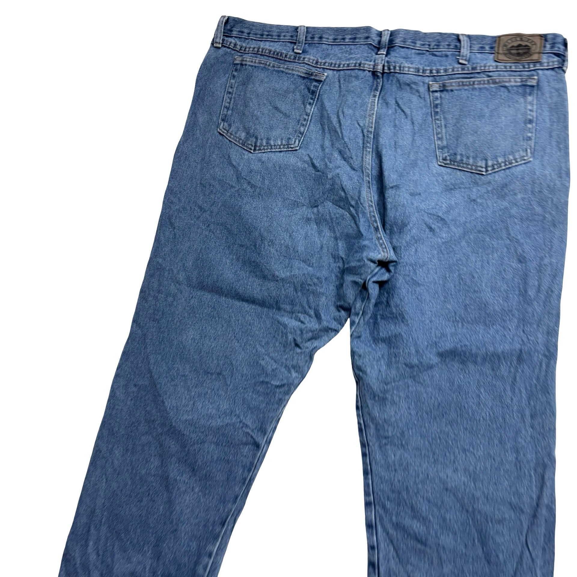 Wrangler Jeans W48 L29 Mens Light Blue Relaxed Tapered Fit Denim (E)