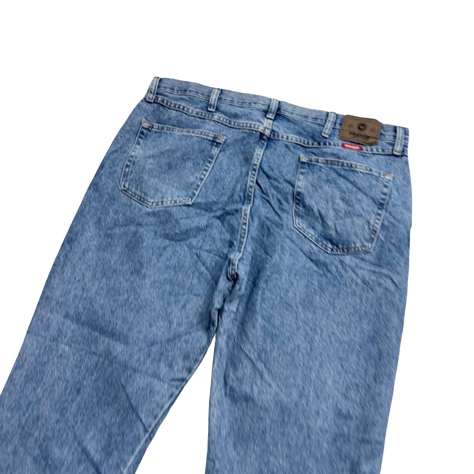 Wrangler Jeans W40 L30 Mens Light Blue Regular Straight Fit Denim (E)