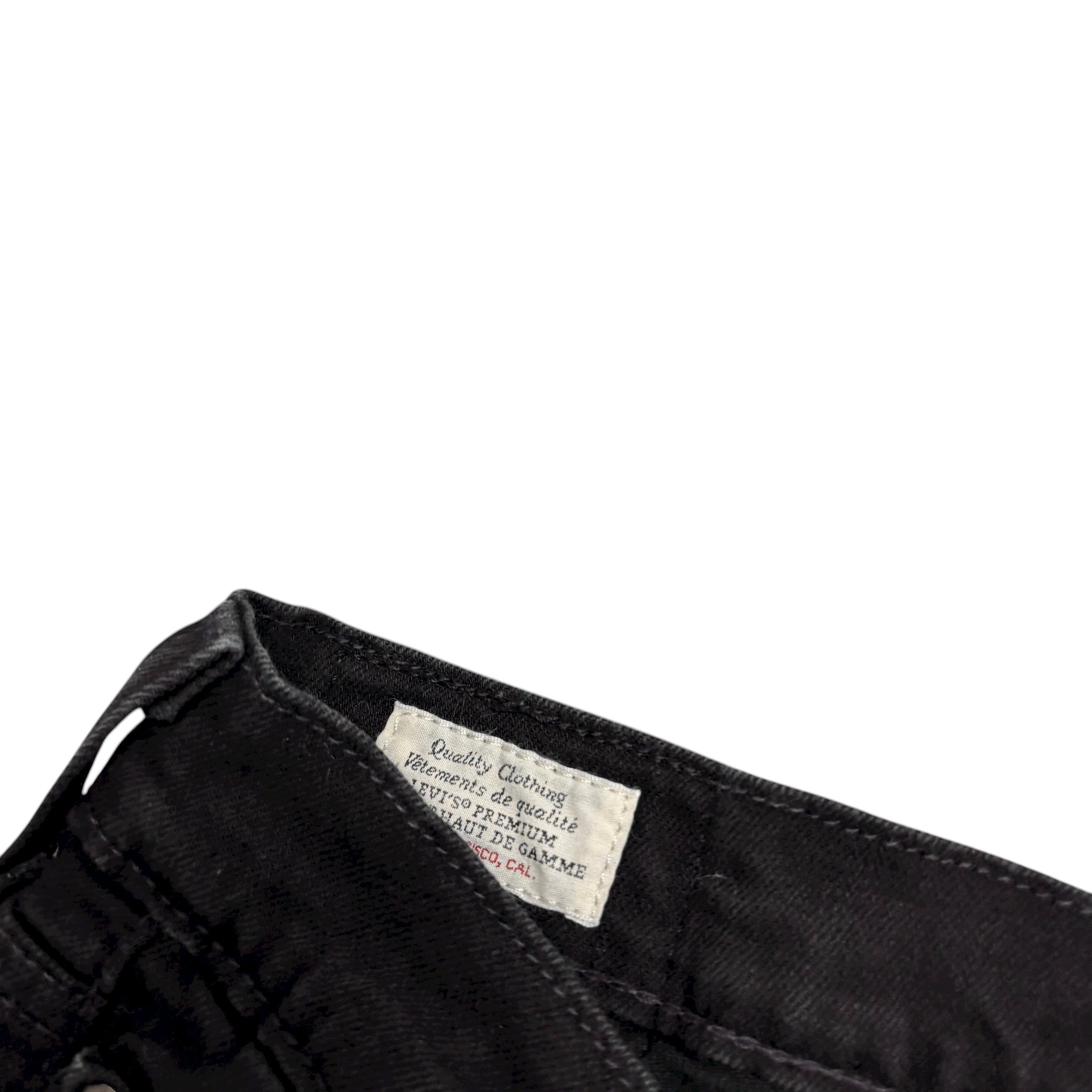 Levis 514 Jeans W30 L32 Mens Black Regular Straight Fit Stretch Denim (E)