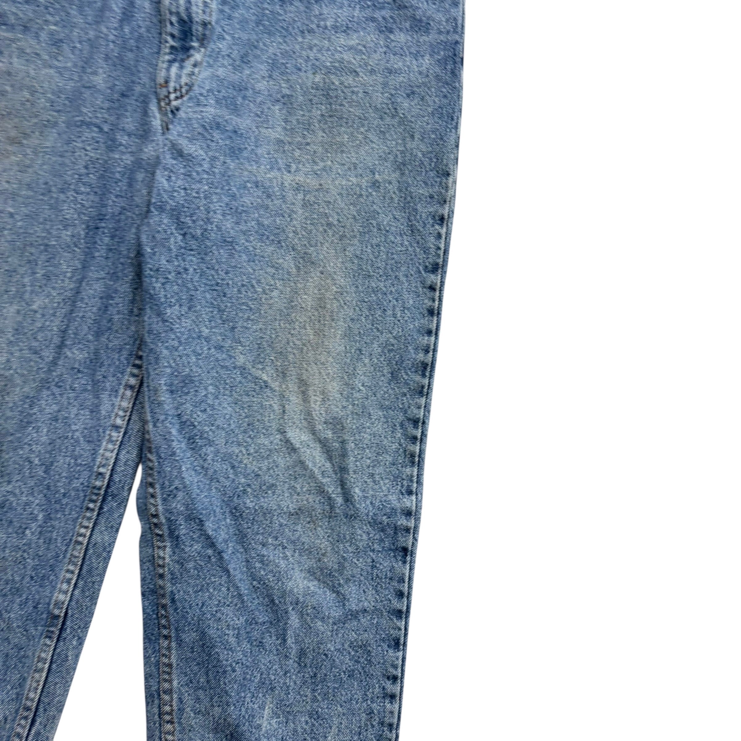 Levis 550 Jeans W34 L30 Mens Mid Blue Relaxed Tapered USA Made Vintage 80s (F)