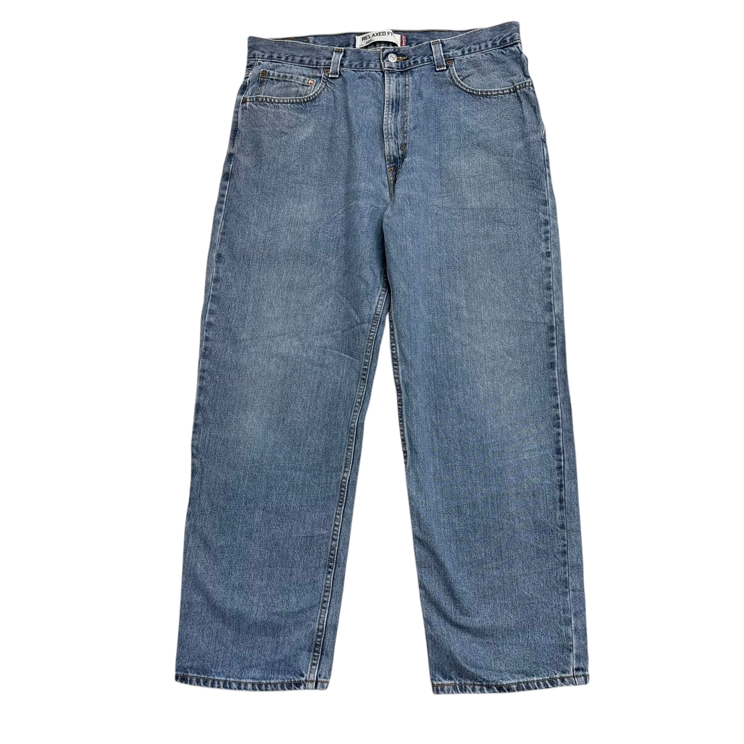 Levis 550 Jeans W36 L30 Mens Mid Blue Baggy Relaxed Straight Fit Vintage (E)