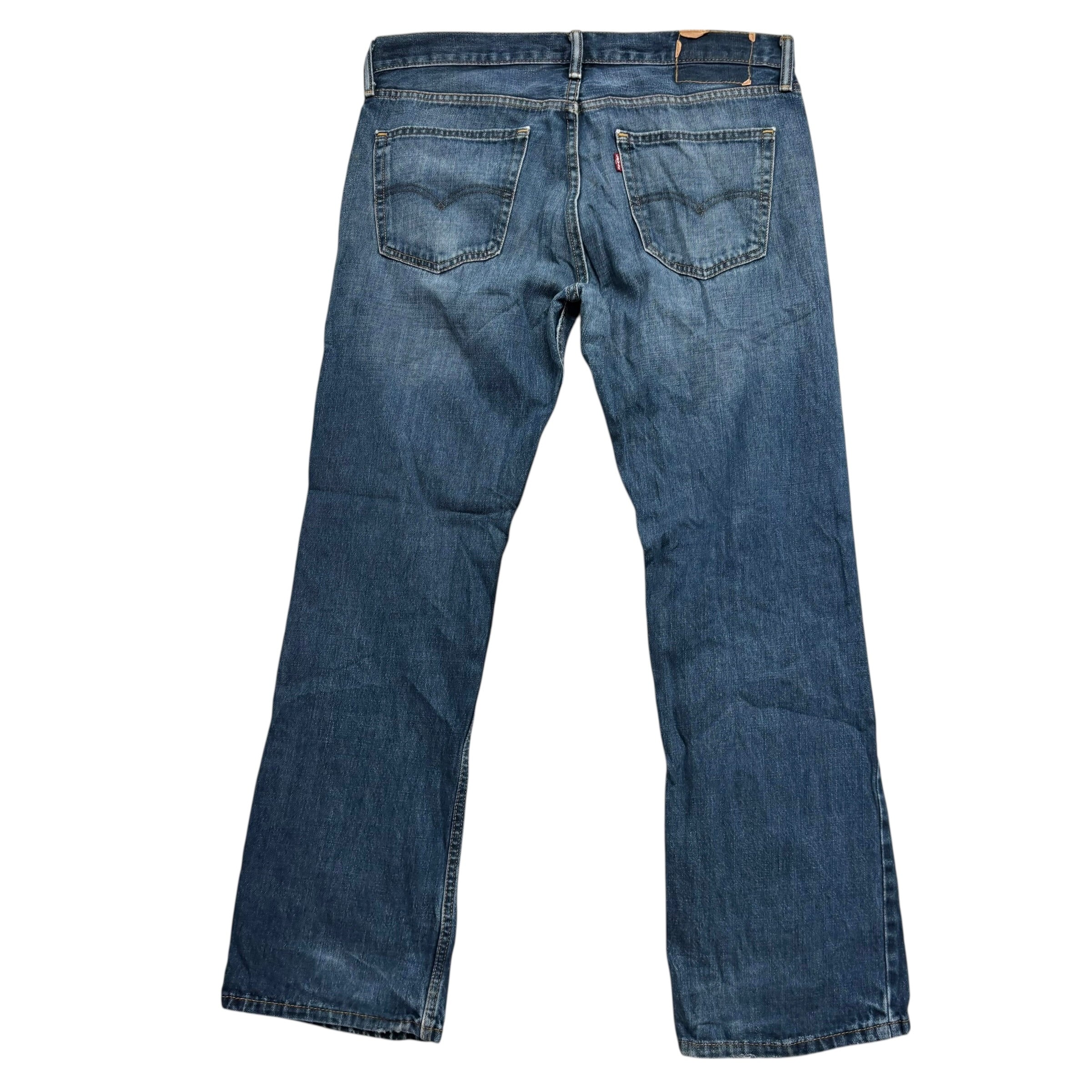 Levis 527 Jeans W34 L30 Mens Mid Blue Regular Bootcut Fit Vintage Denim