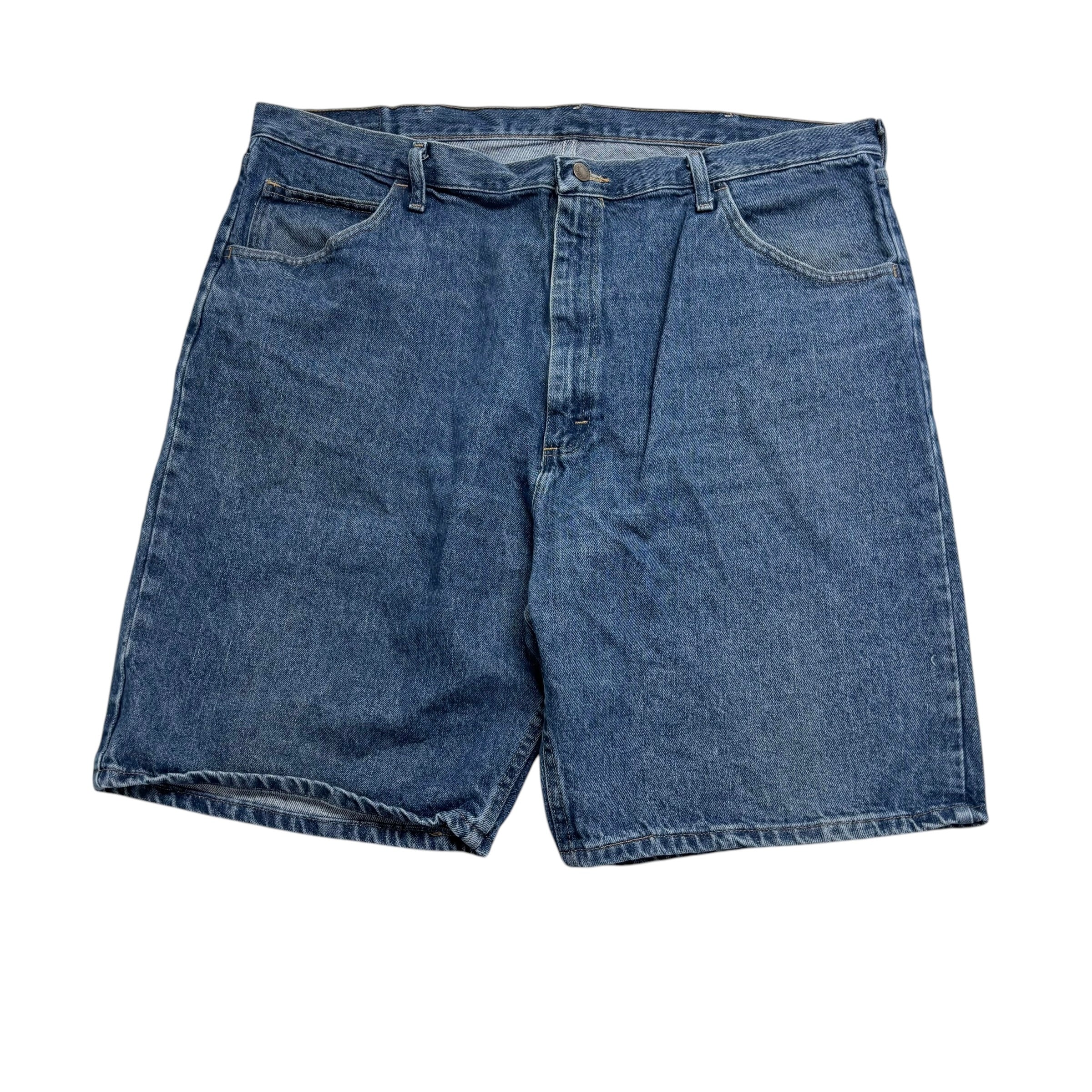 Wrangler Baggy Jorts W42 Mens Denim Shorts Mid Blue Relaxed Fit