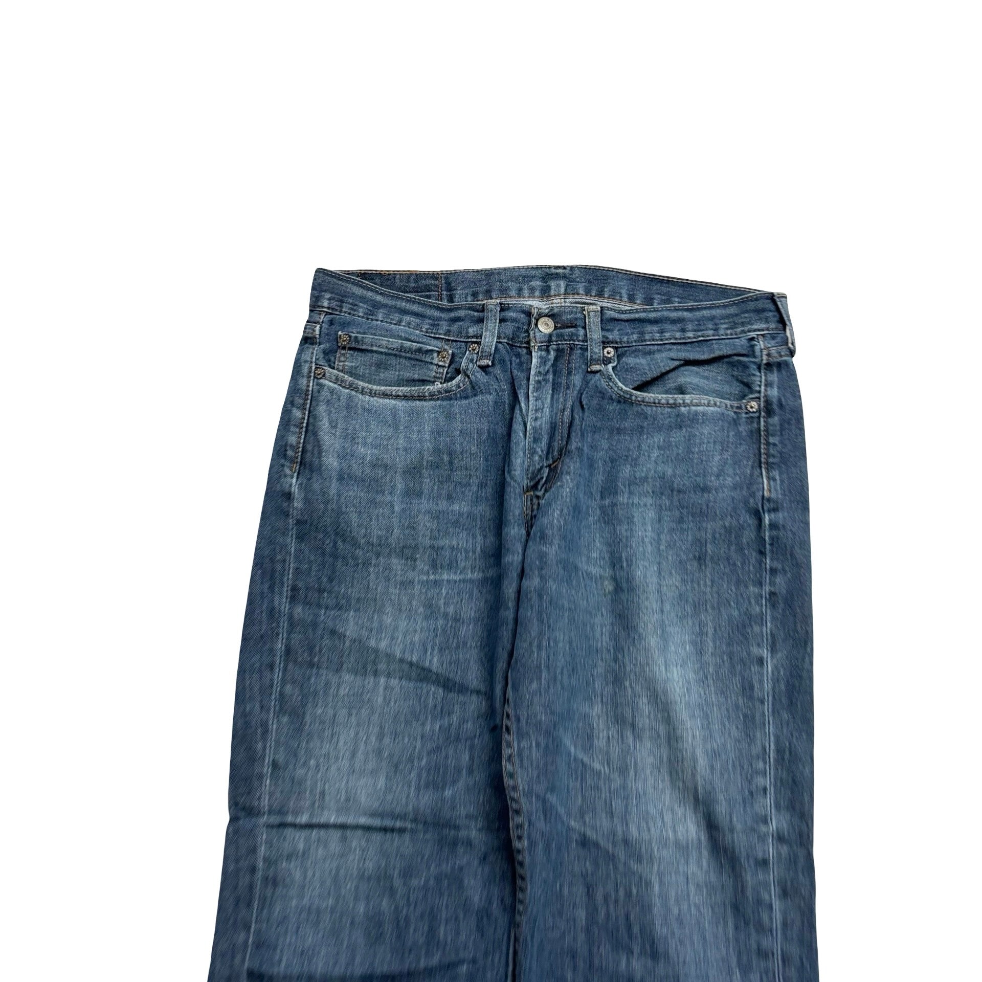 Levis 514 Jeans W34 L29 Mens Dark Blue Regular Straight Fit Denim (F)