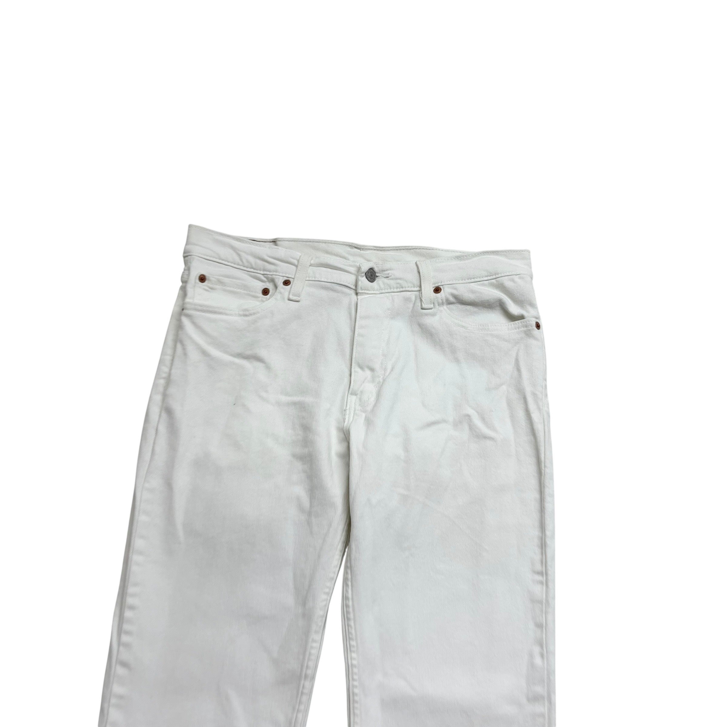 Levis 511 Jeans W33 L30 Mens White Slim Fit Stretch Denim