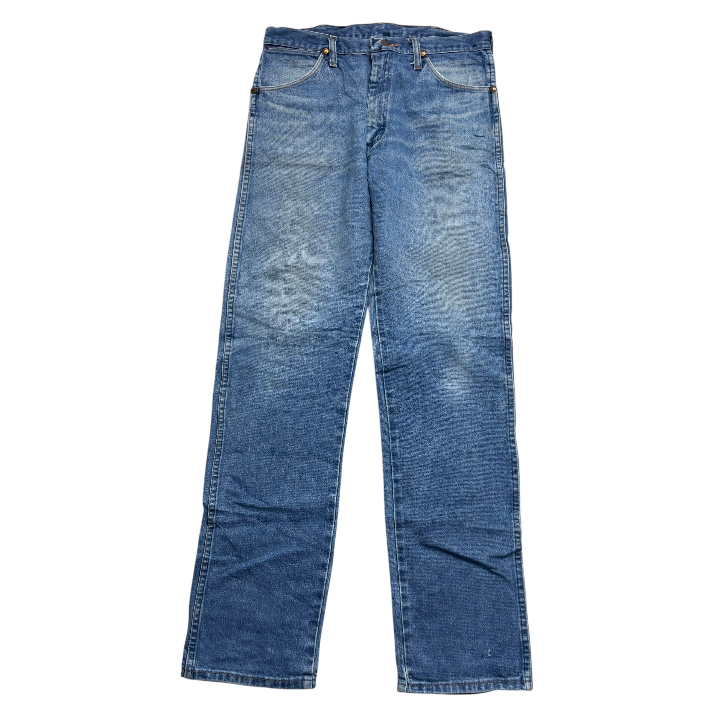 Wrangler Jeans Cowboy Cut W34 L34 Mens Mid Blue 13MWZ USA Made Vintage
