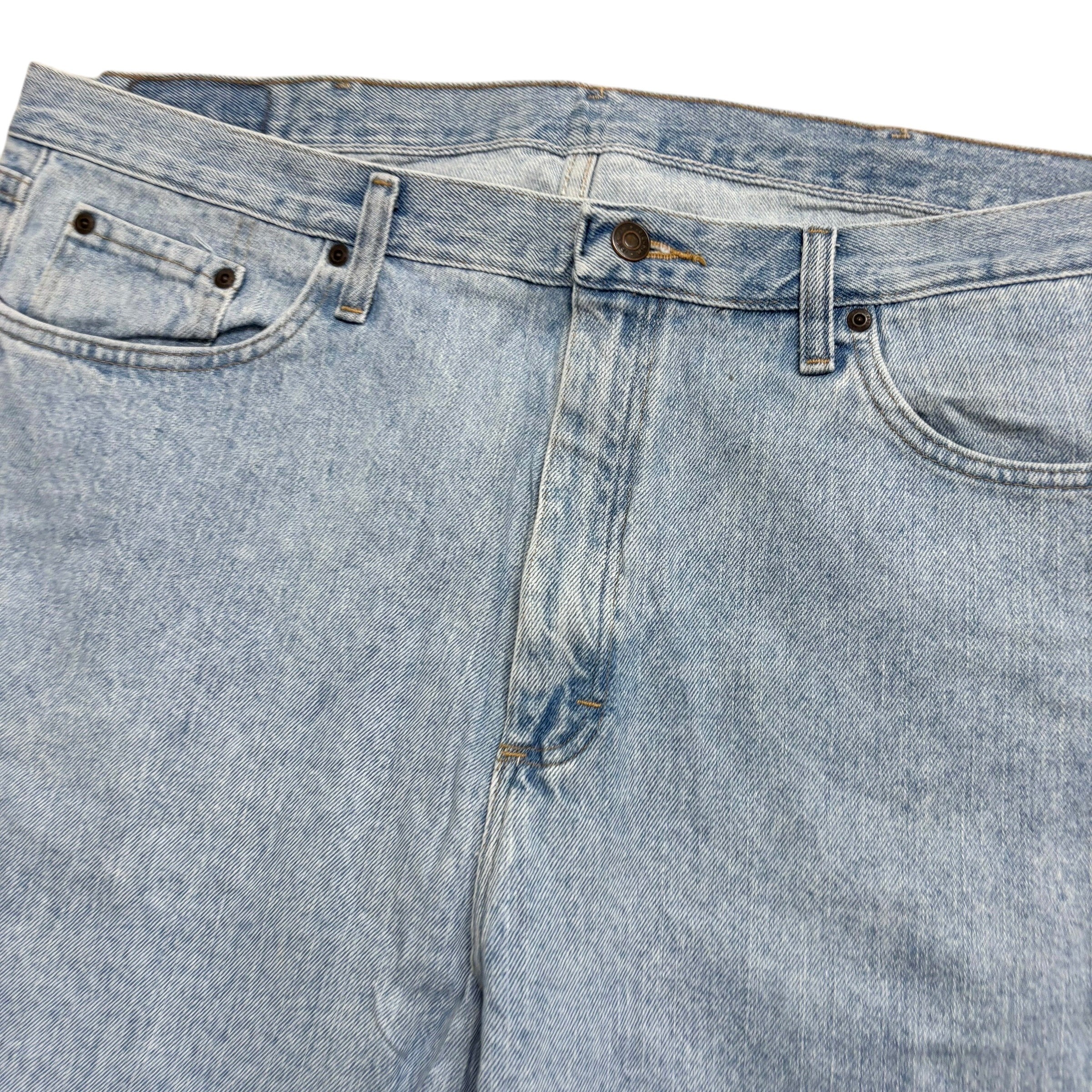 Wrangler Baggy Jorts W40 Mens Denim Shorts Light Blue Relaxed Fit (E)