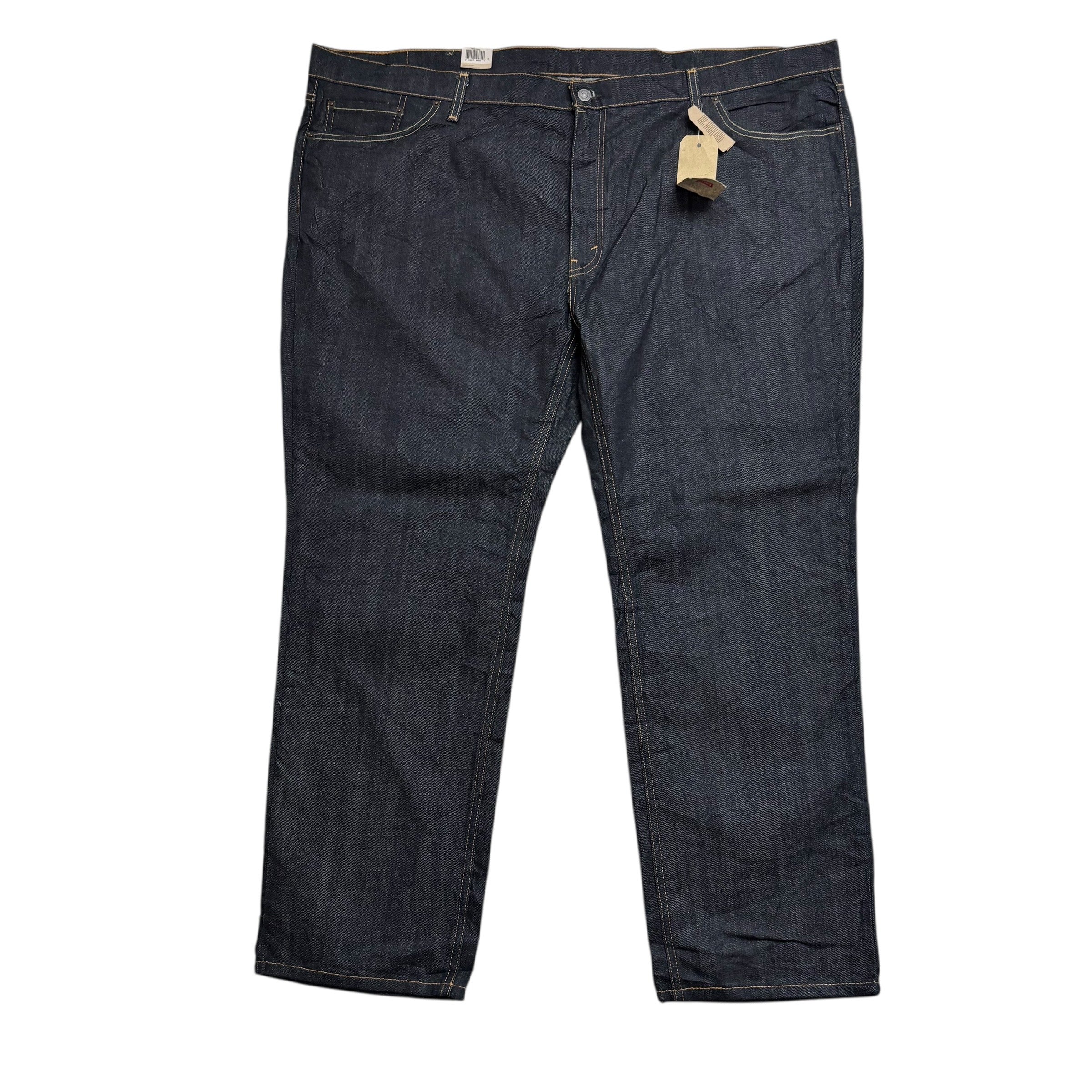 Levis 541 Jeans W52 L32 Mens Dark Blue Athletic Tapered Fit Stretch Denim (E)