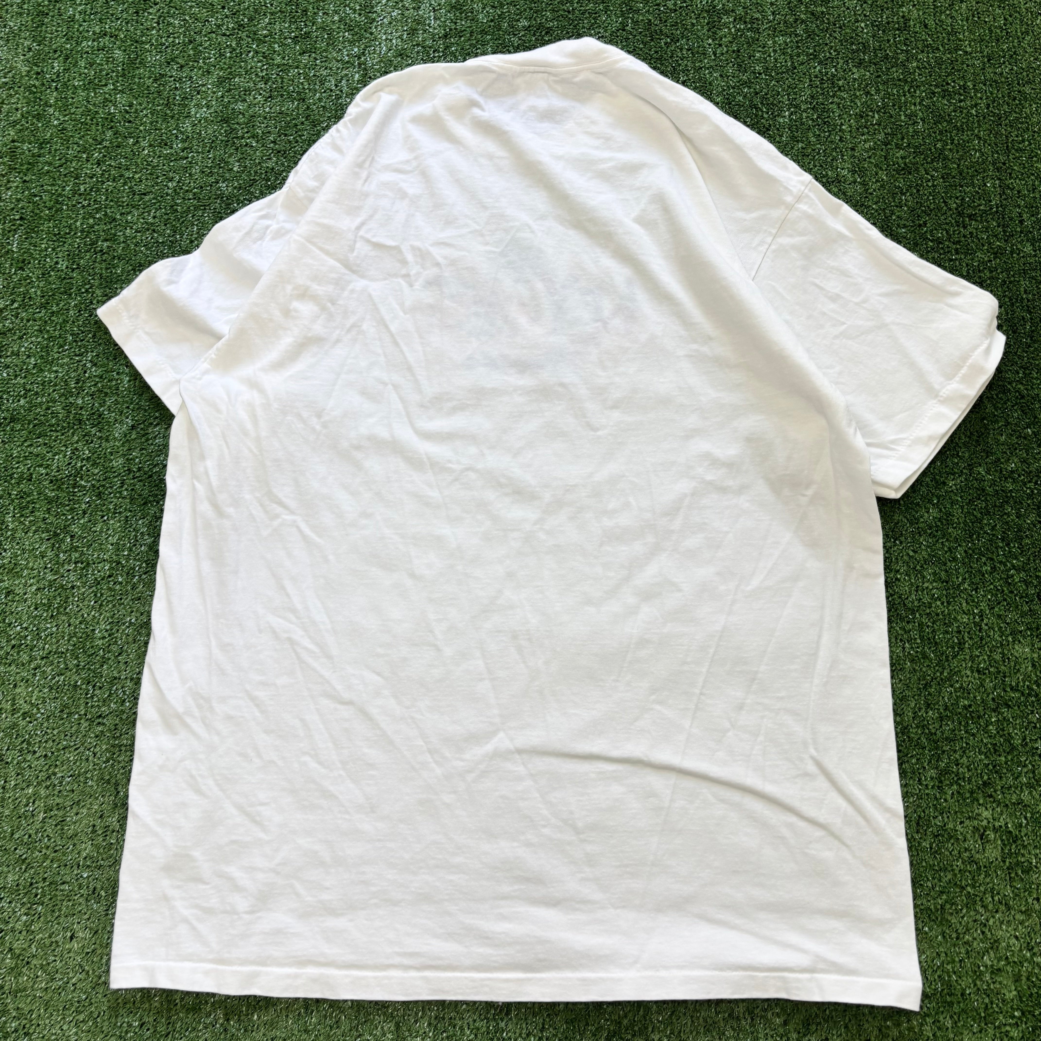 Vintage T Shirt Mens XL White Single Stitch Graphic Print 90s USA Tourist (E)
